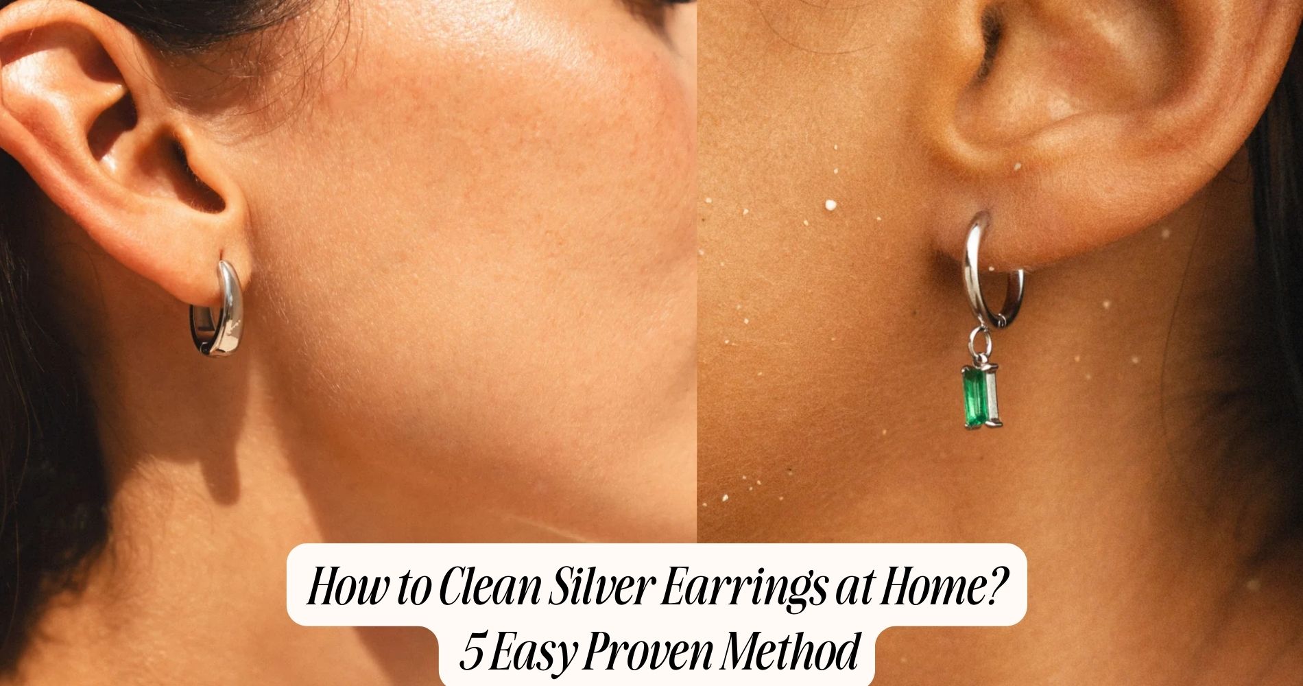 how to clean silver earrings at home