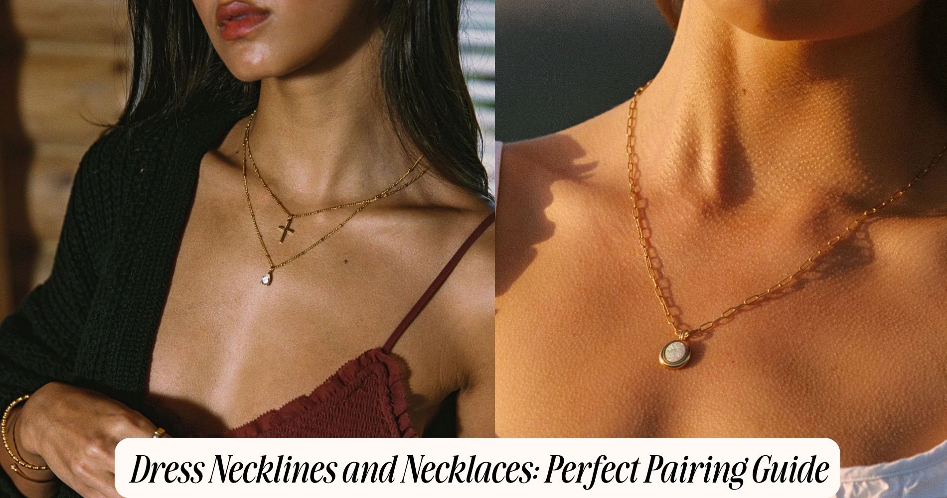 dress necklines and necklaces