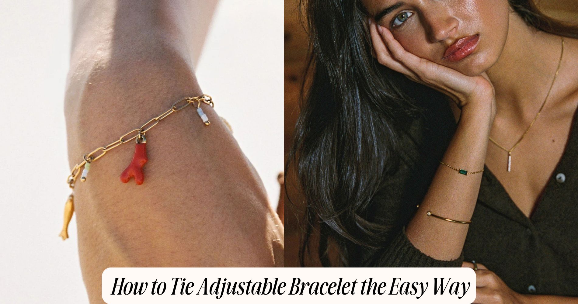 how to tie adjustable bracelet