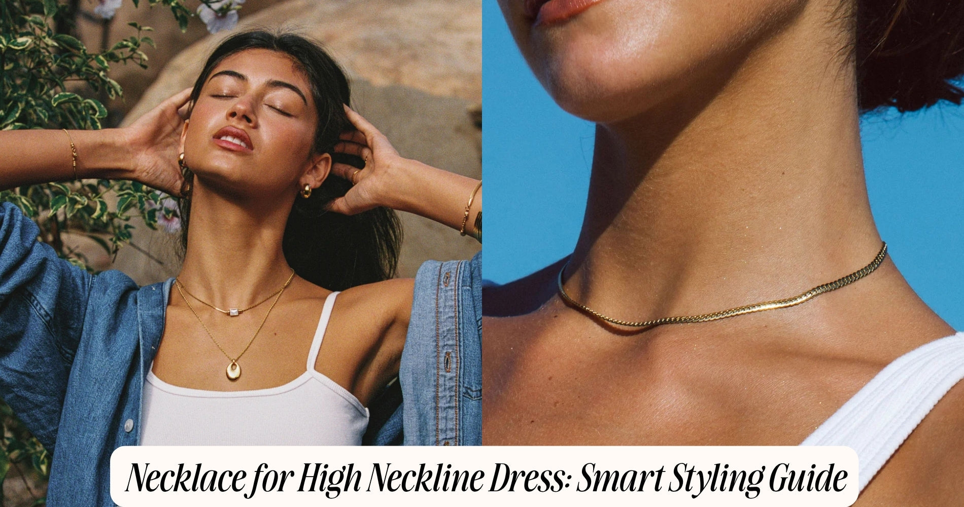 necklace for high neckline dress
