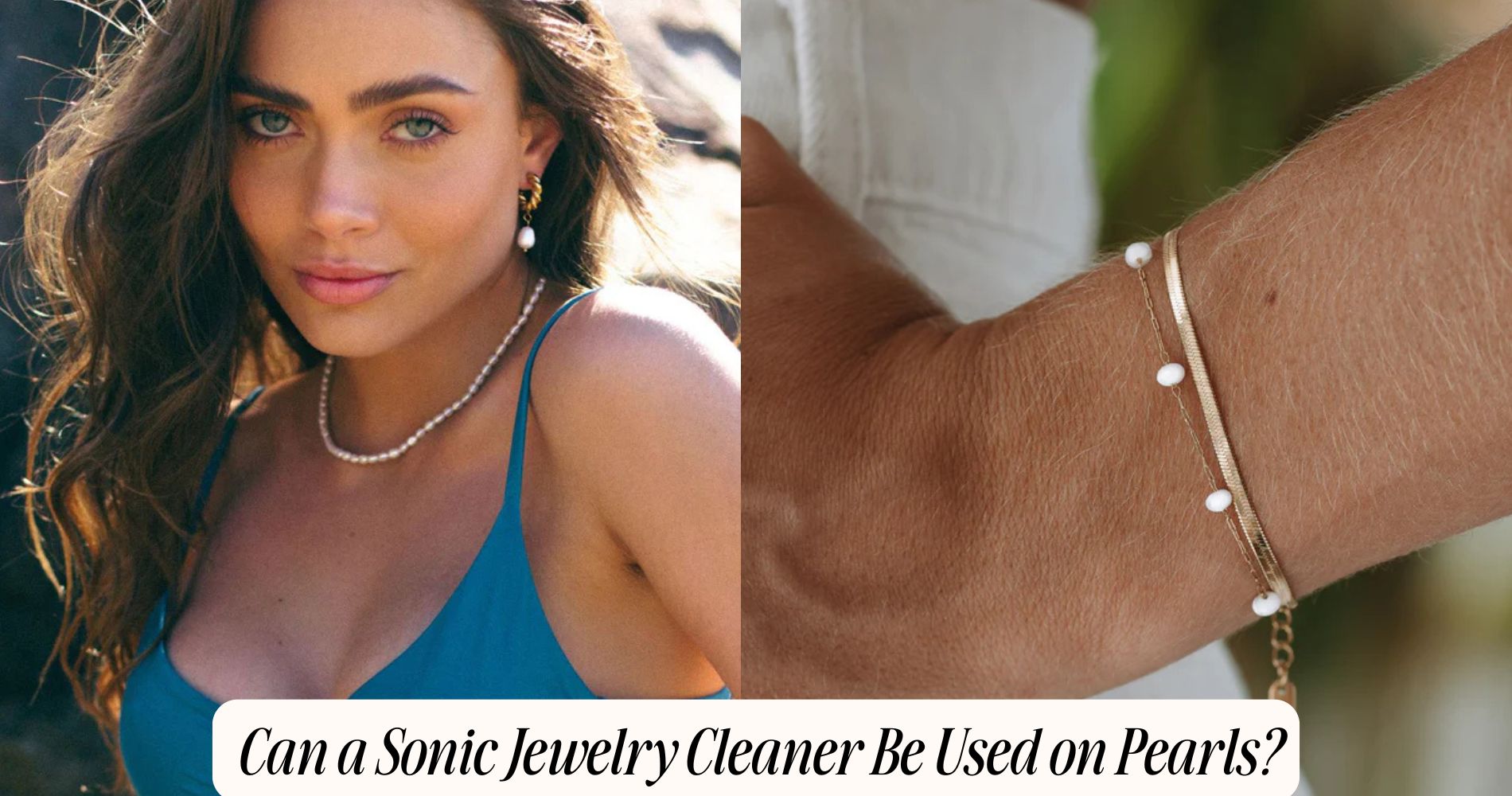 can a sonic jewelry cleaner be used on pearls