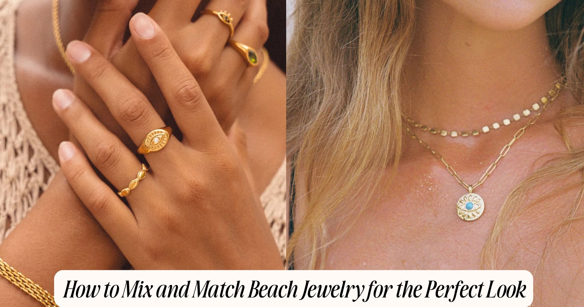 how to mix and match beach jewelry