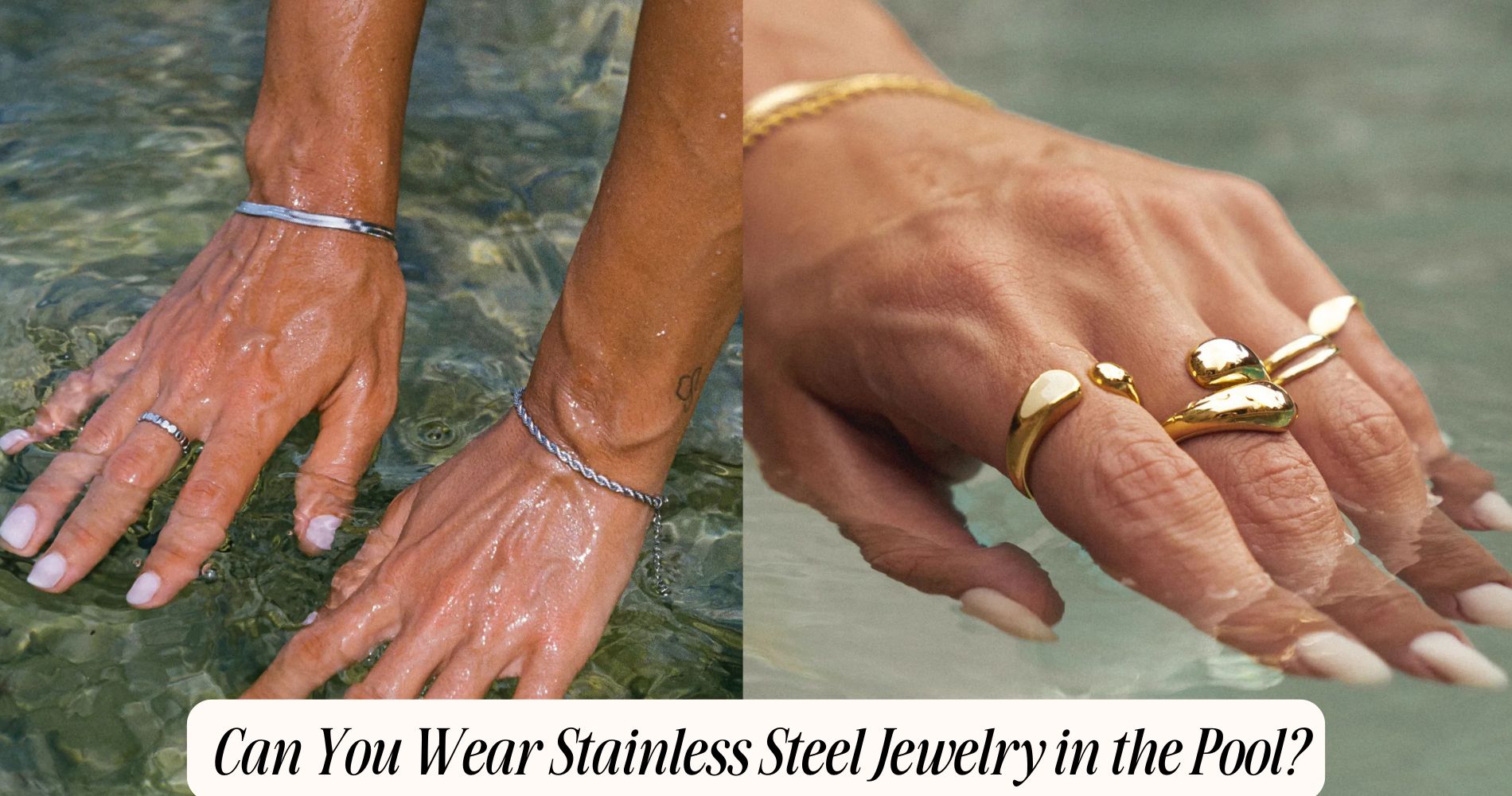 can you wear stainless steel jewelry in the pool