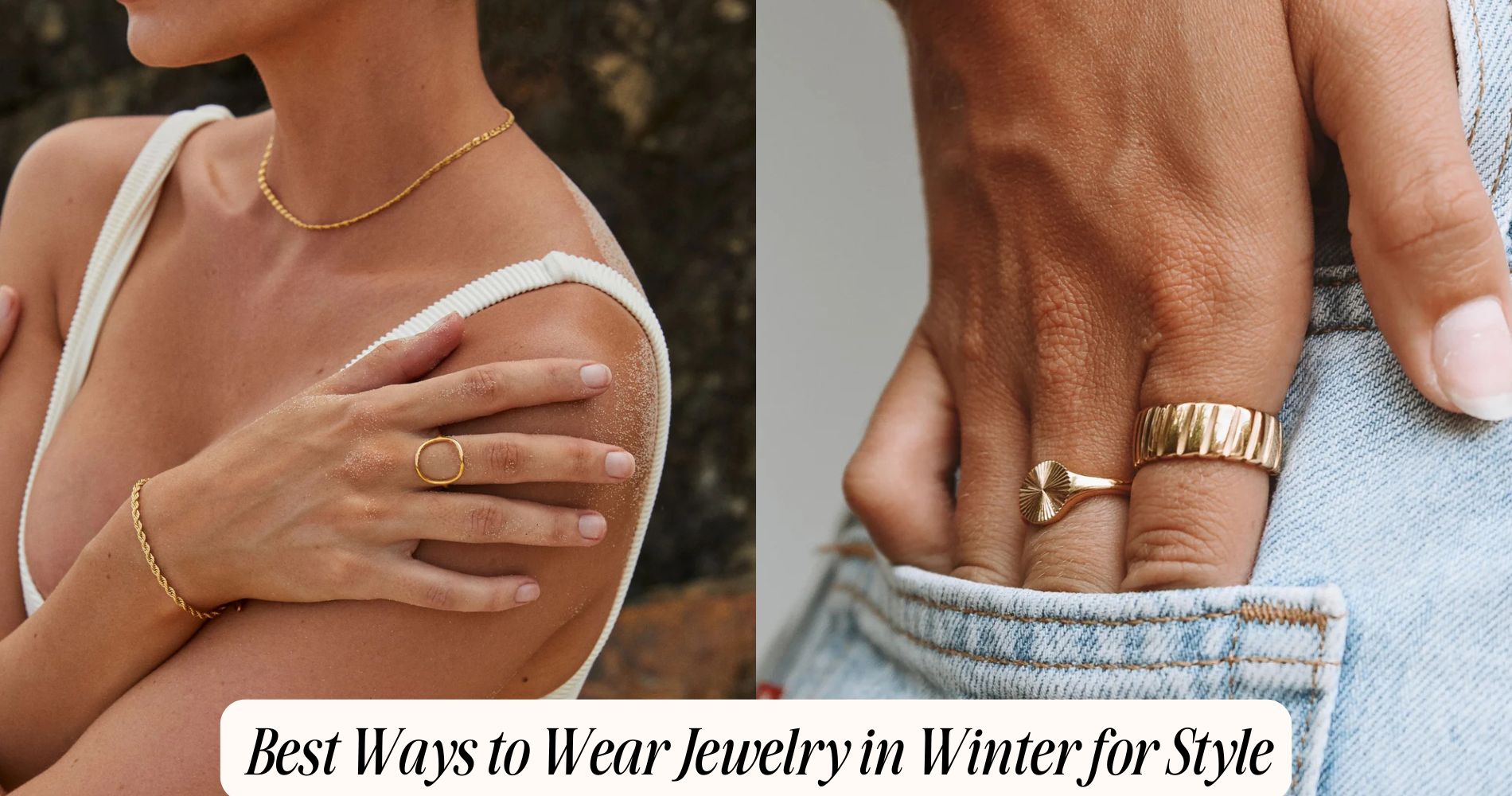 ways to wear jewelry in winter