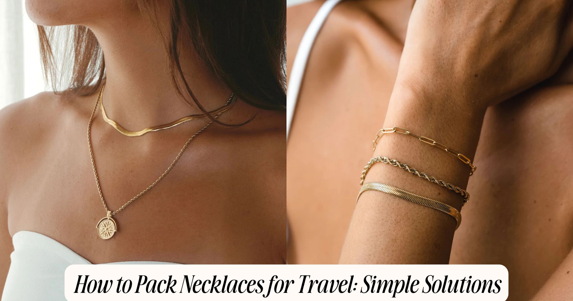 how to pack necklaces for travel