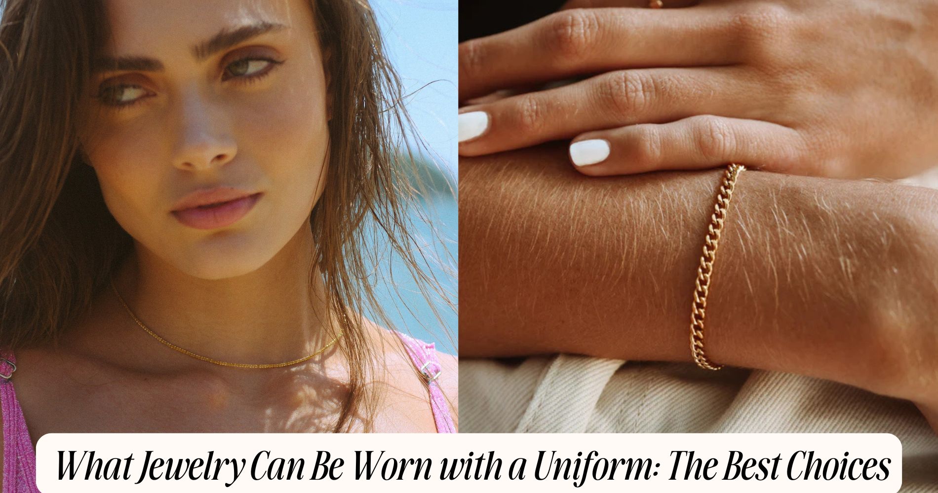 what jewelry can be worn with a uniform