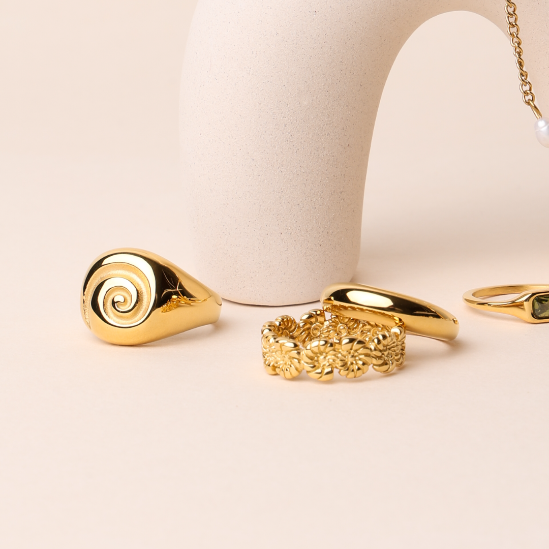 Gold Spiral Ring