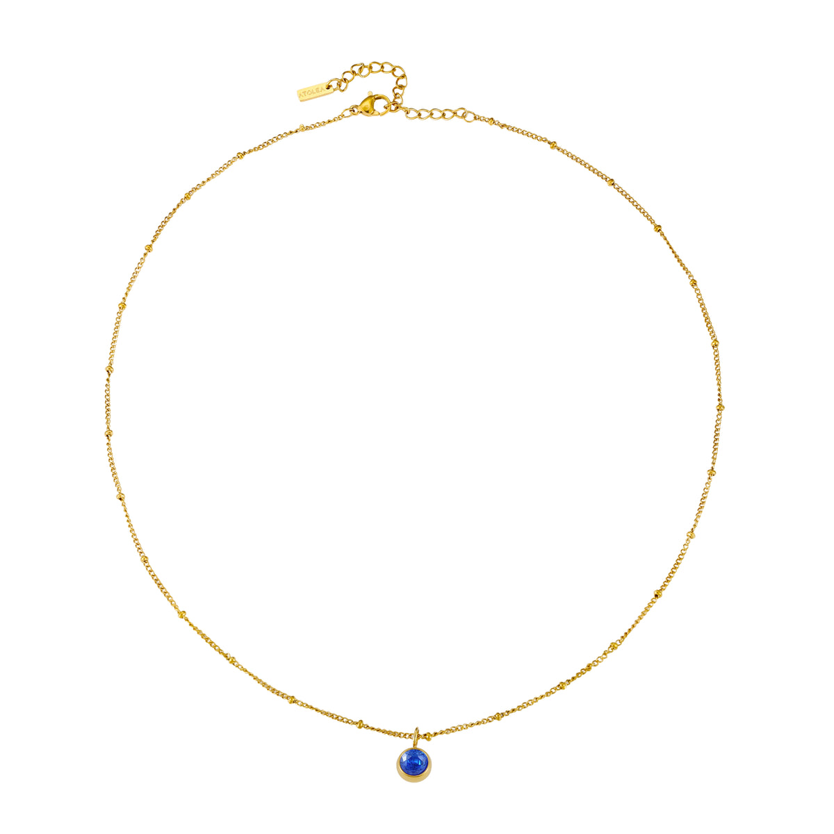 Birthstone Necklace Silver