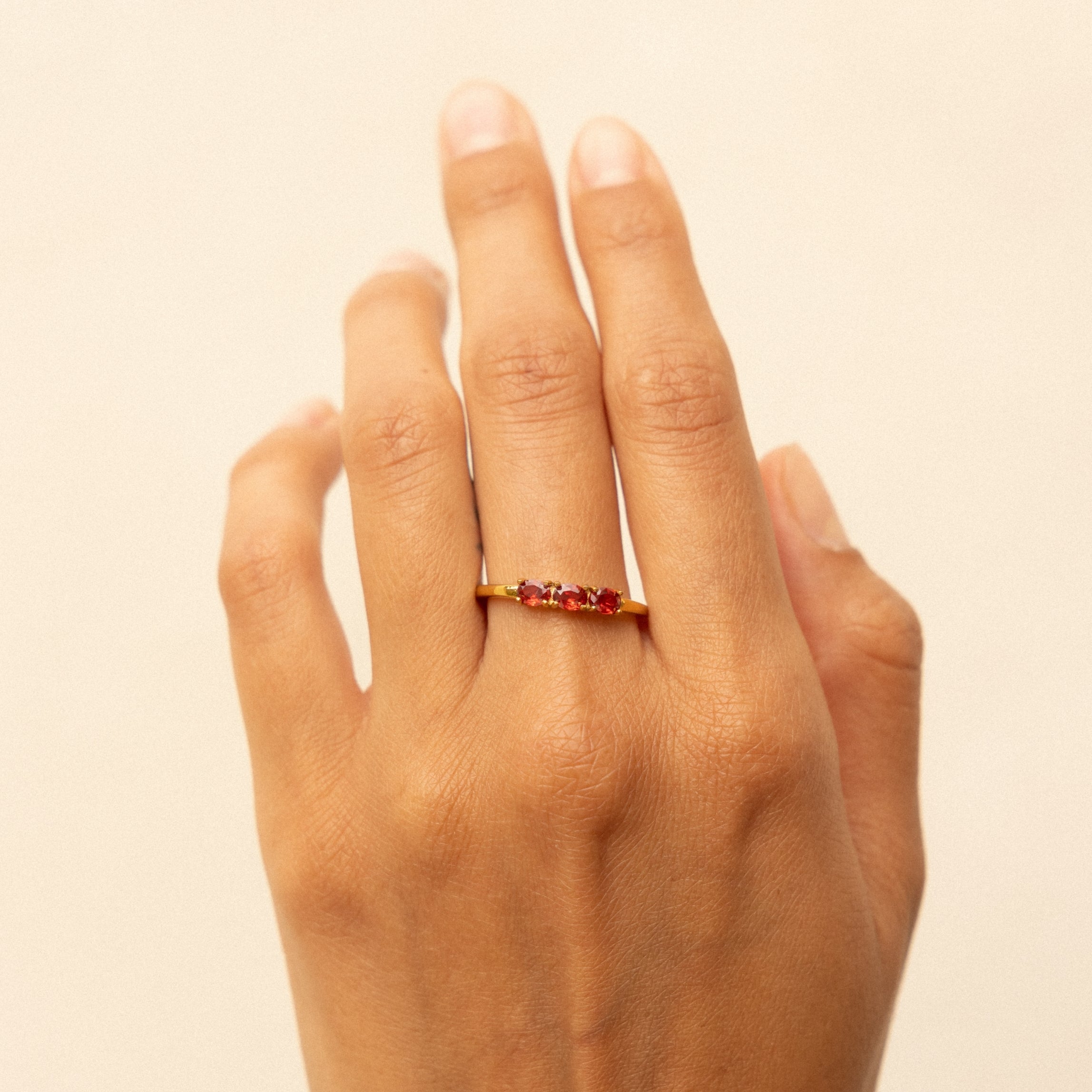 Garnet Tone Ring