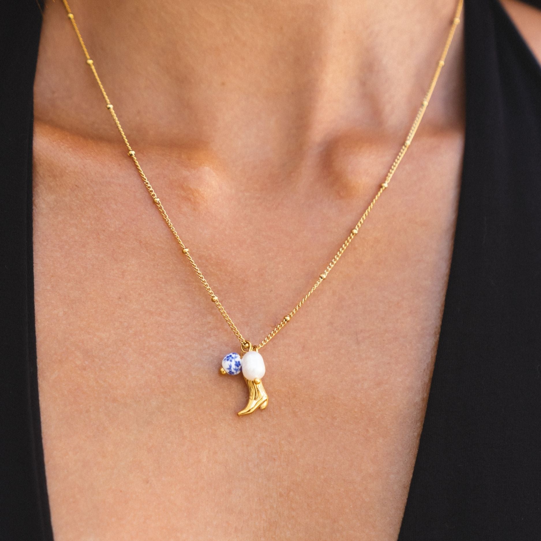 Gold Cowboy Necklace