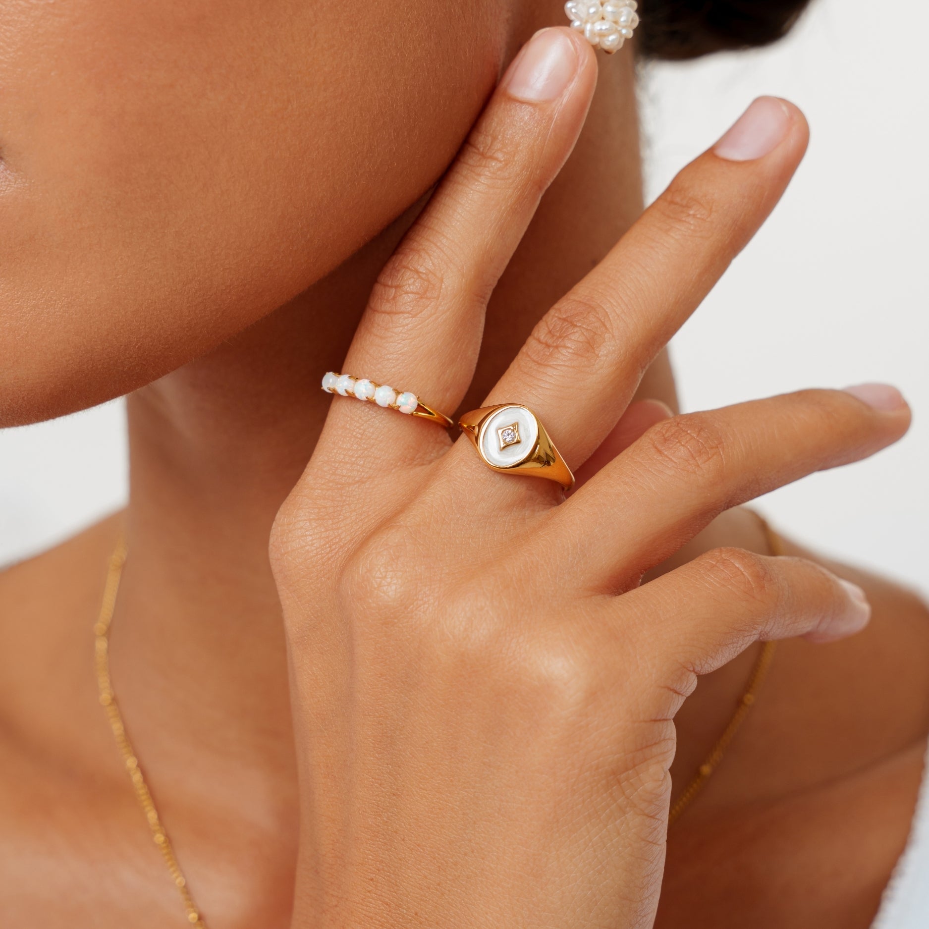 Golden Opal Ring