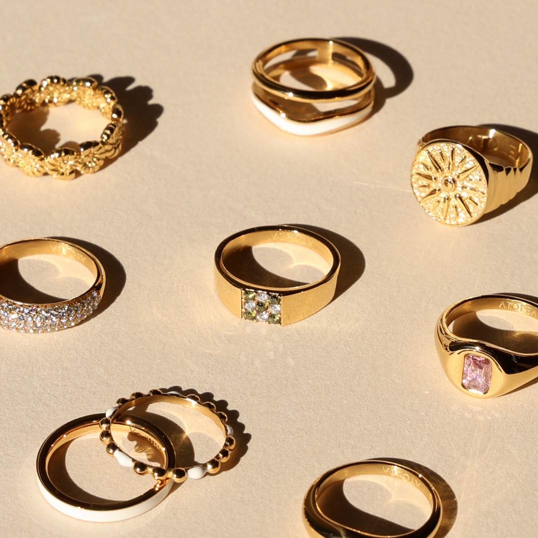 Green Checkered Ring