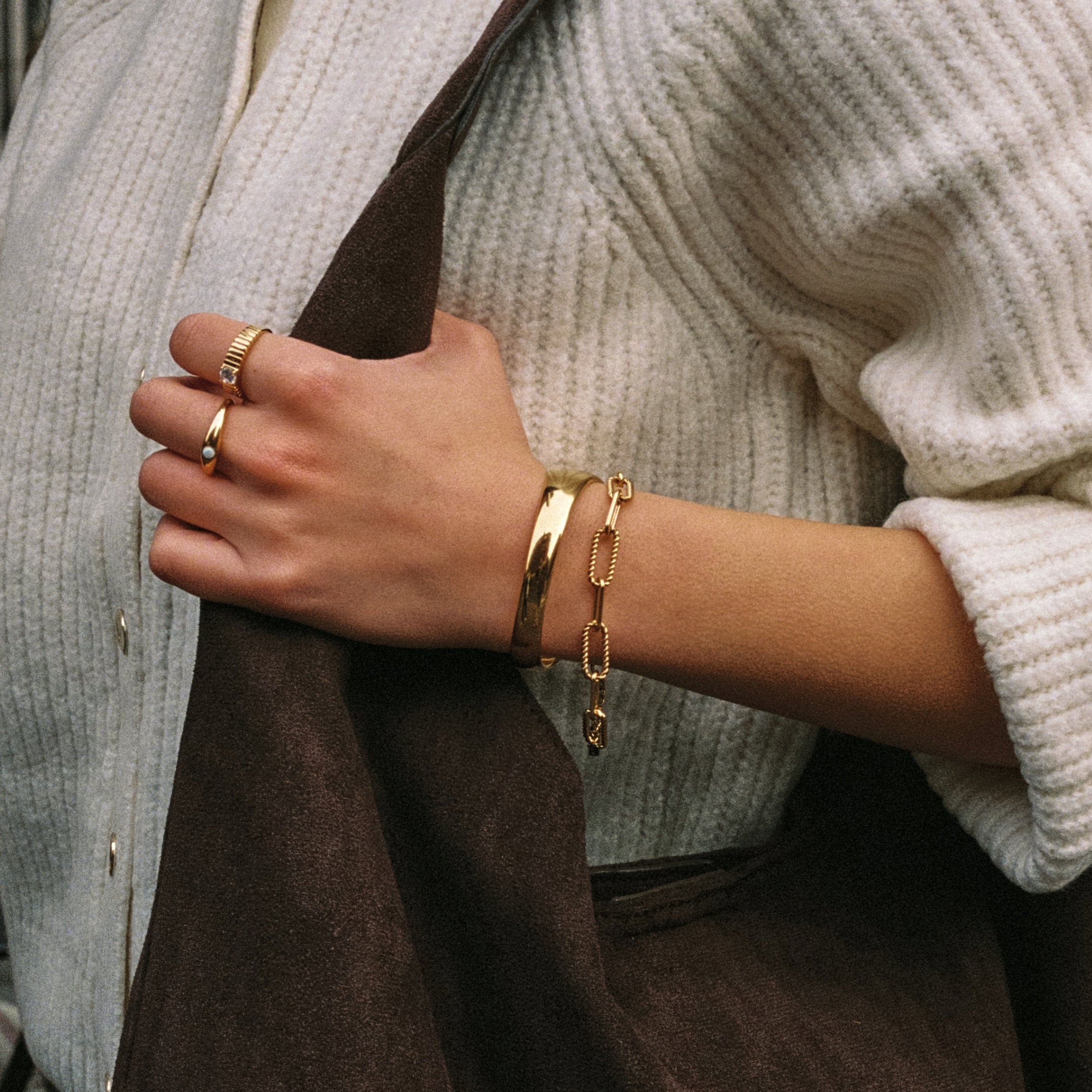 Modern Gold Cuff