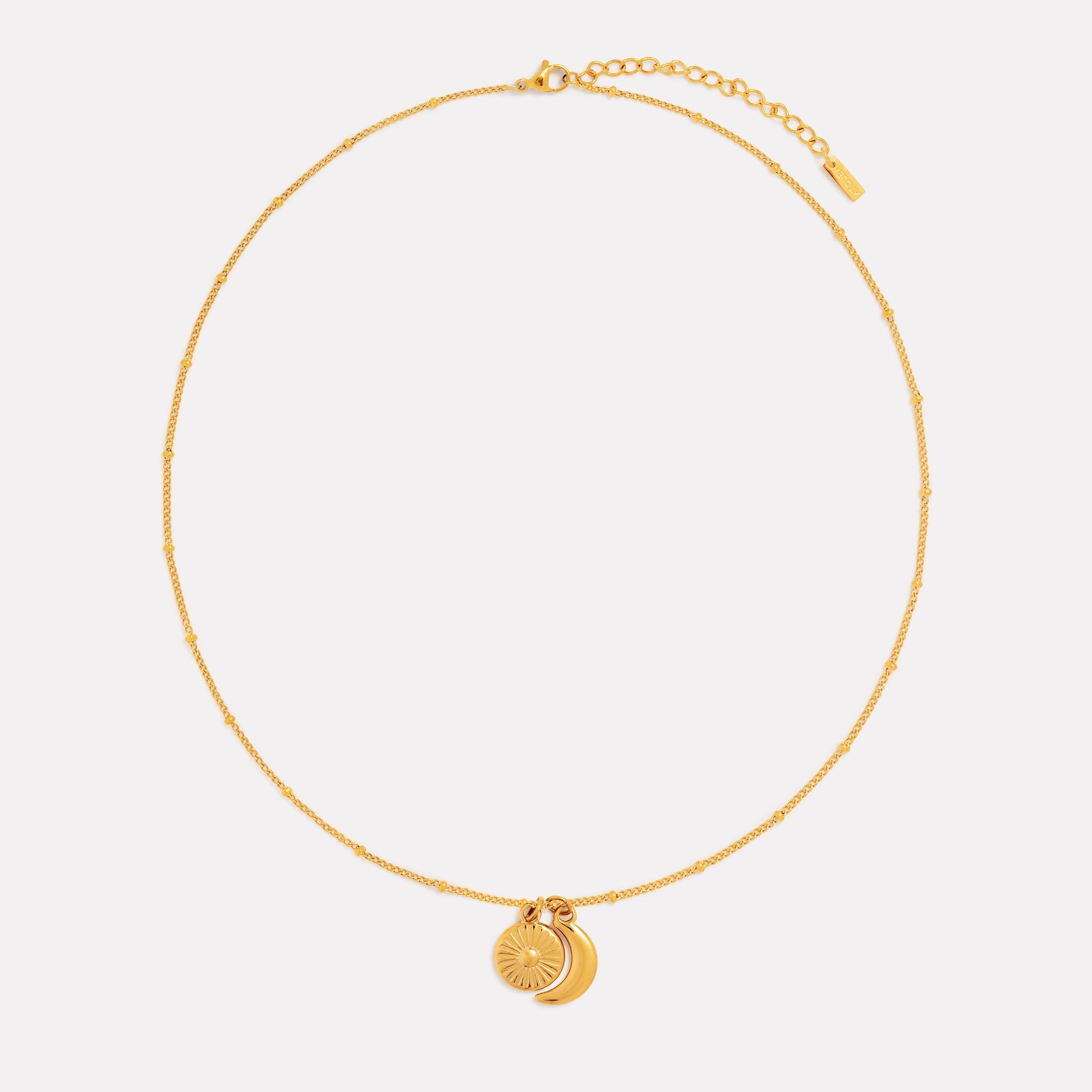 Moon Sun Necklace Full View