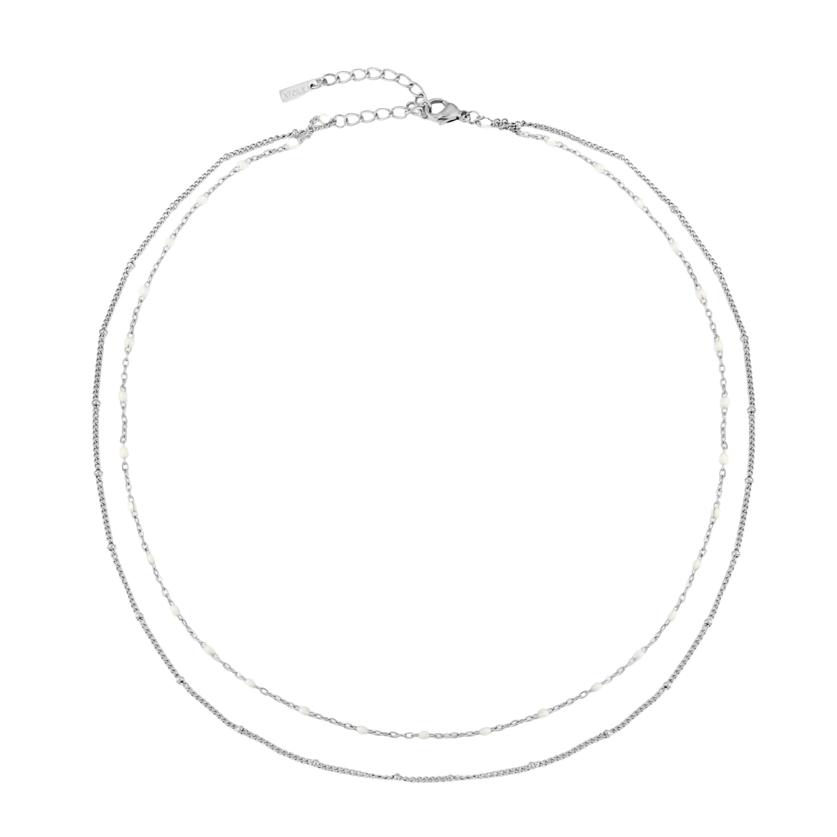 Silver Beaded Necklace