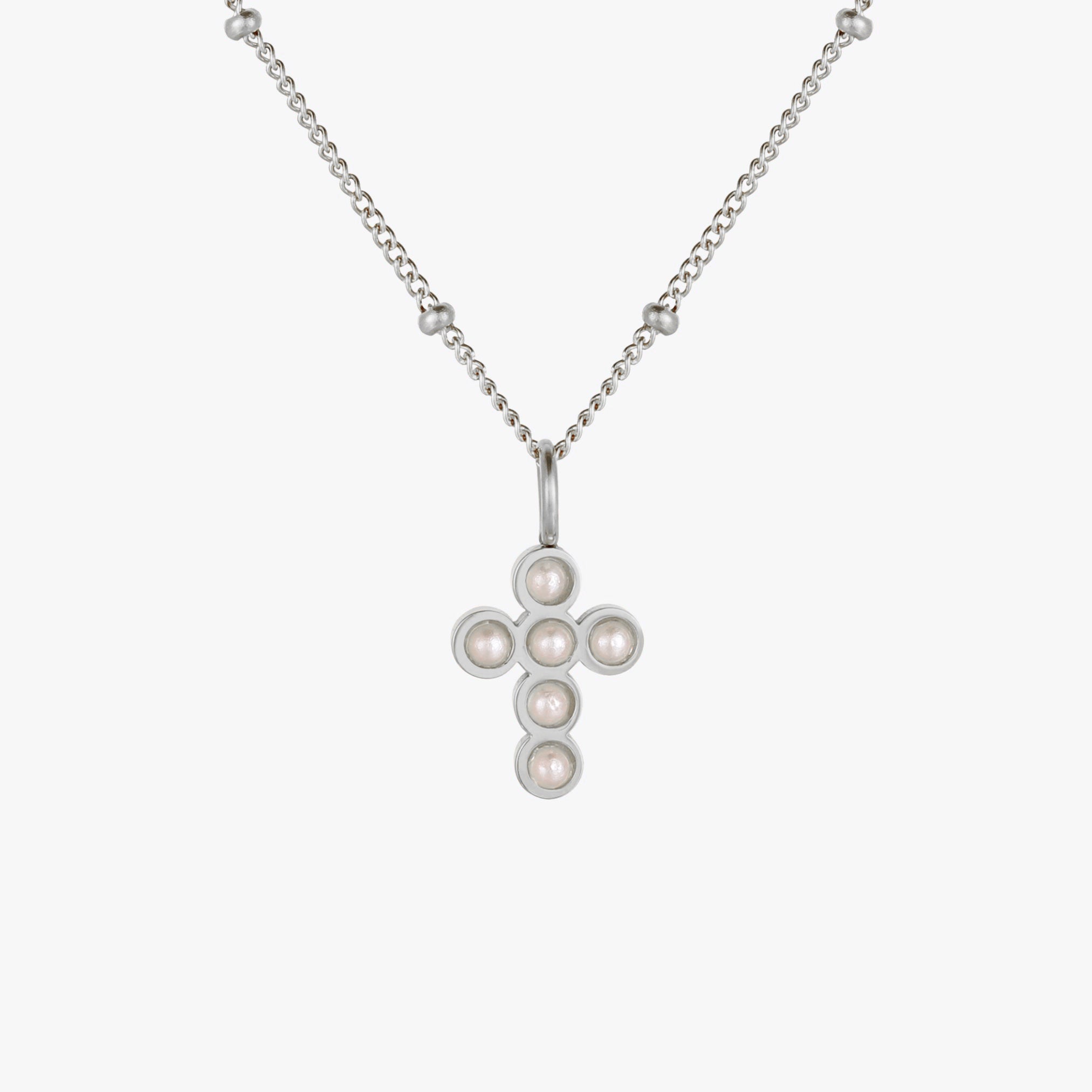 Pearl Cross Necklace