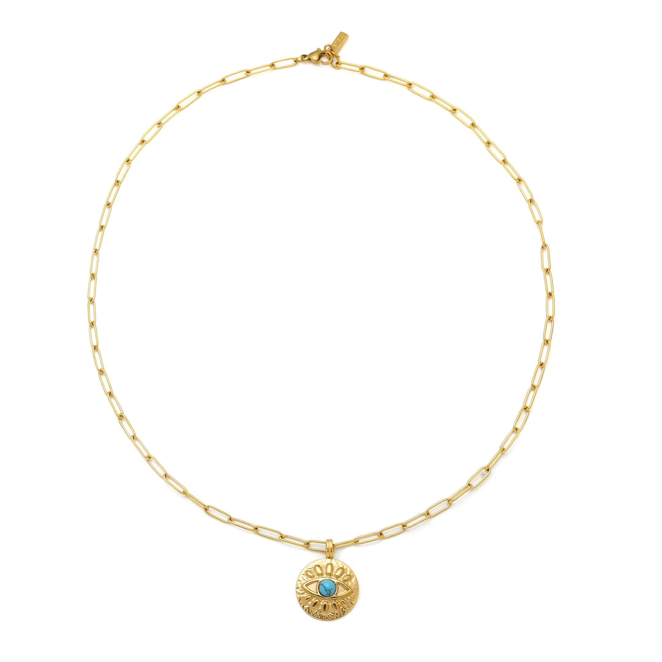 Turquoise Evil Eye Necklace