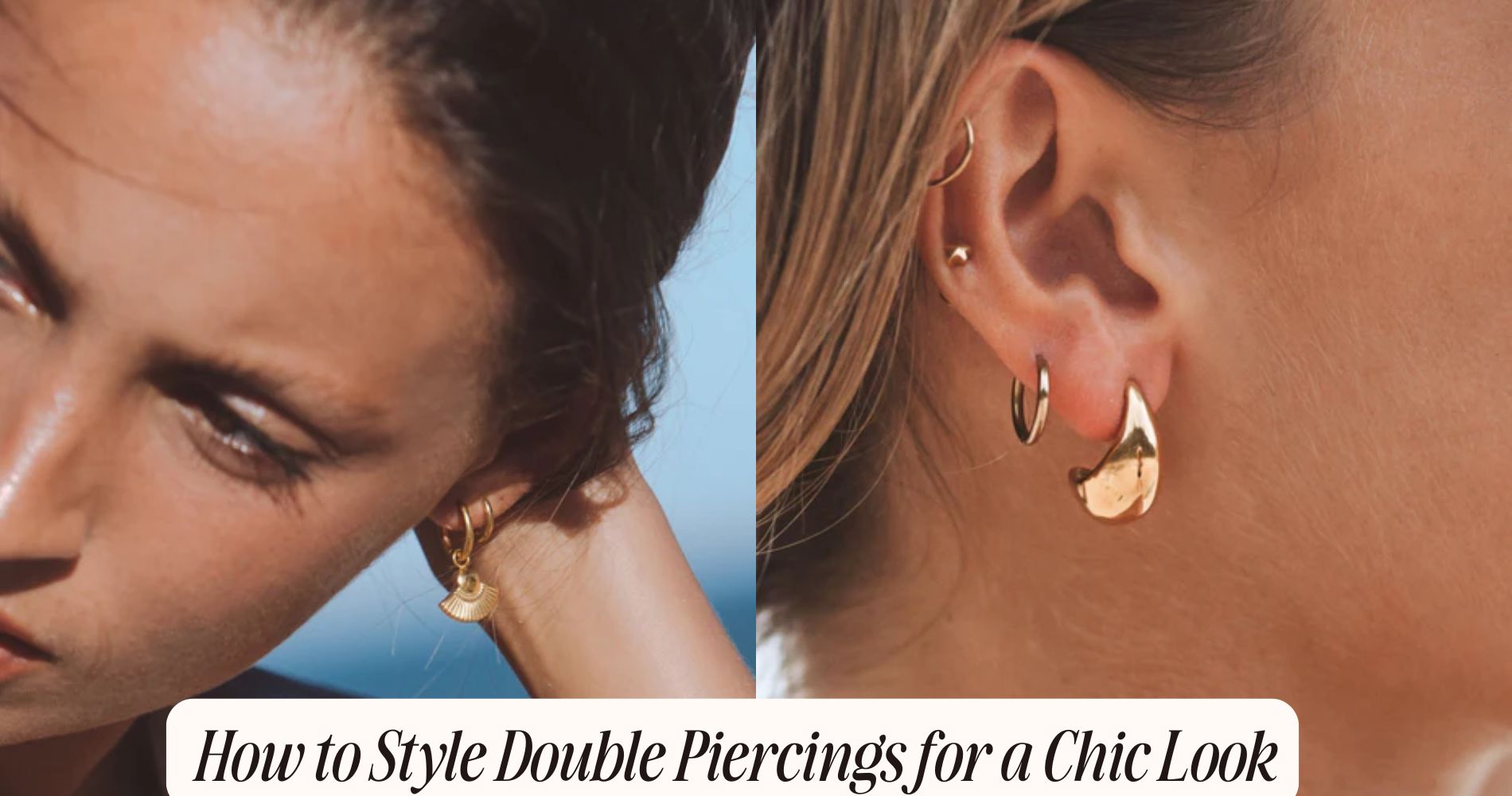 how to style double piercings