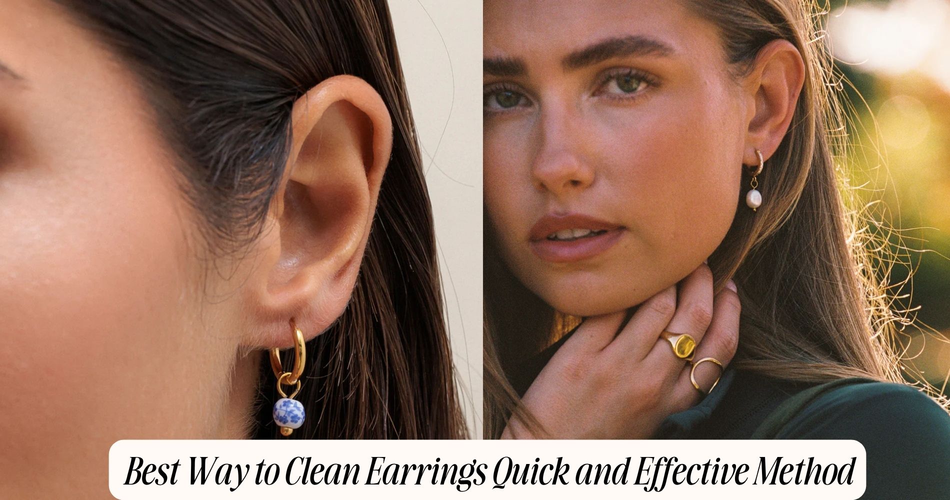 best way to clean earrings
