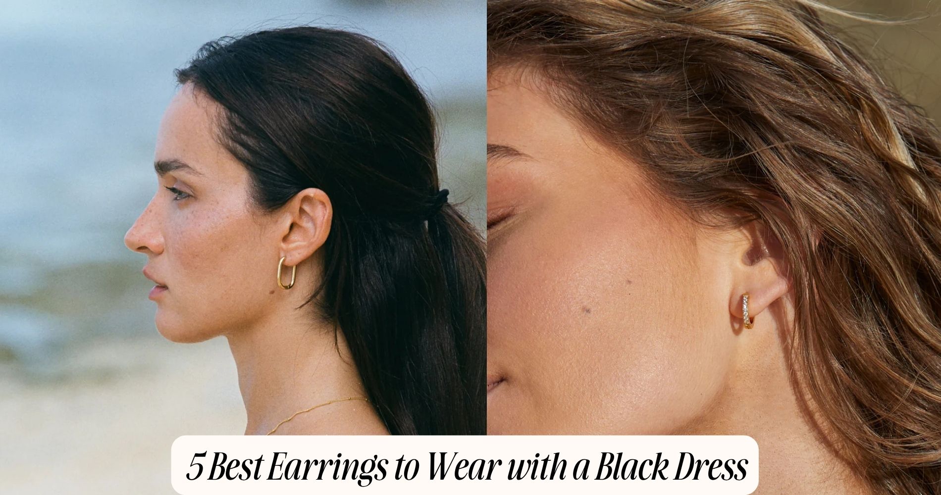 earrings to wear with a black dress