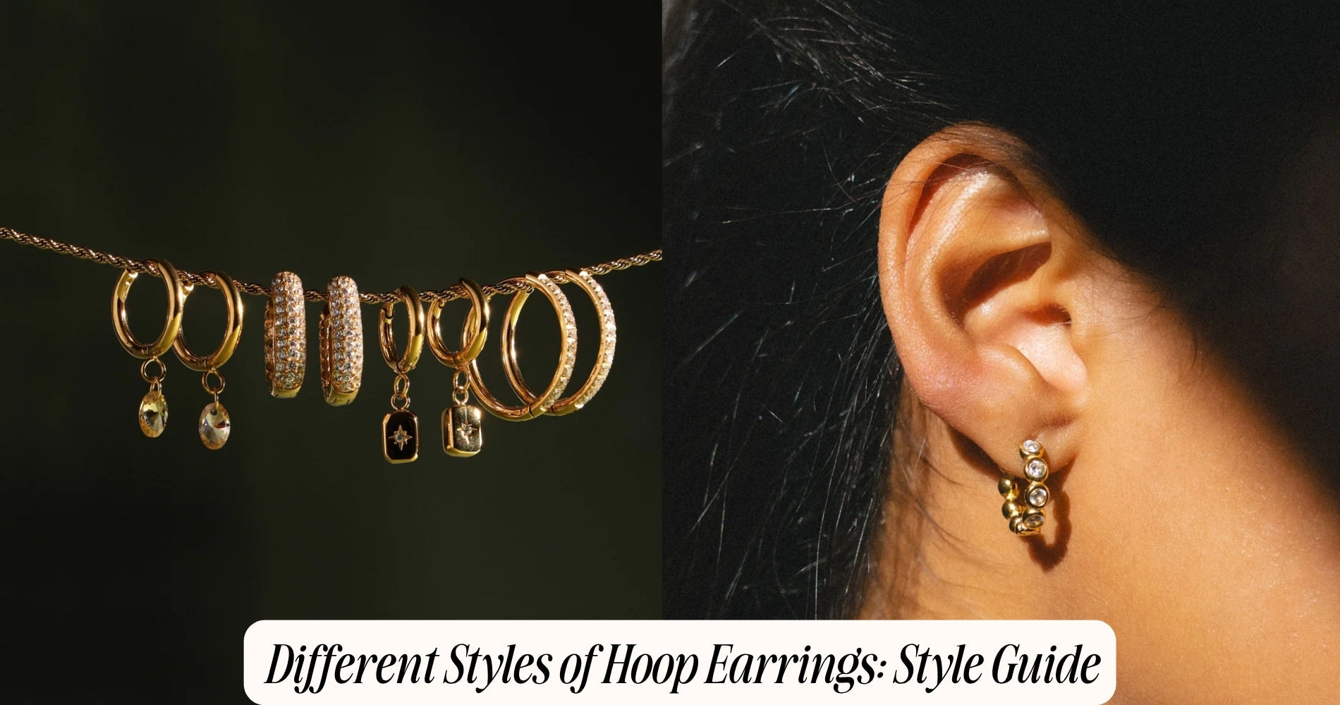 different styles of hoop earrings