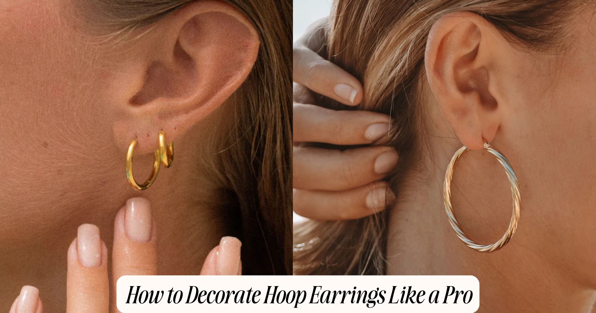 how to decorate hoop earrings​