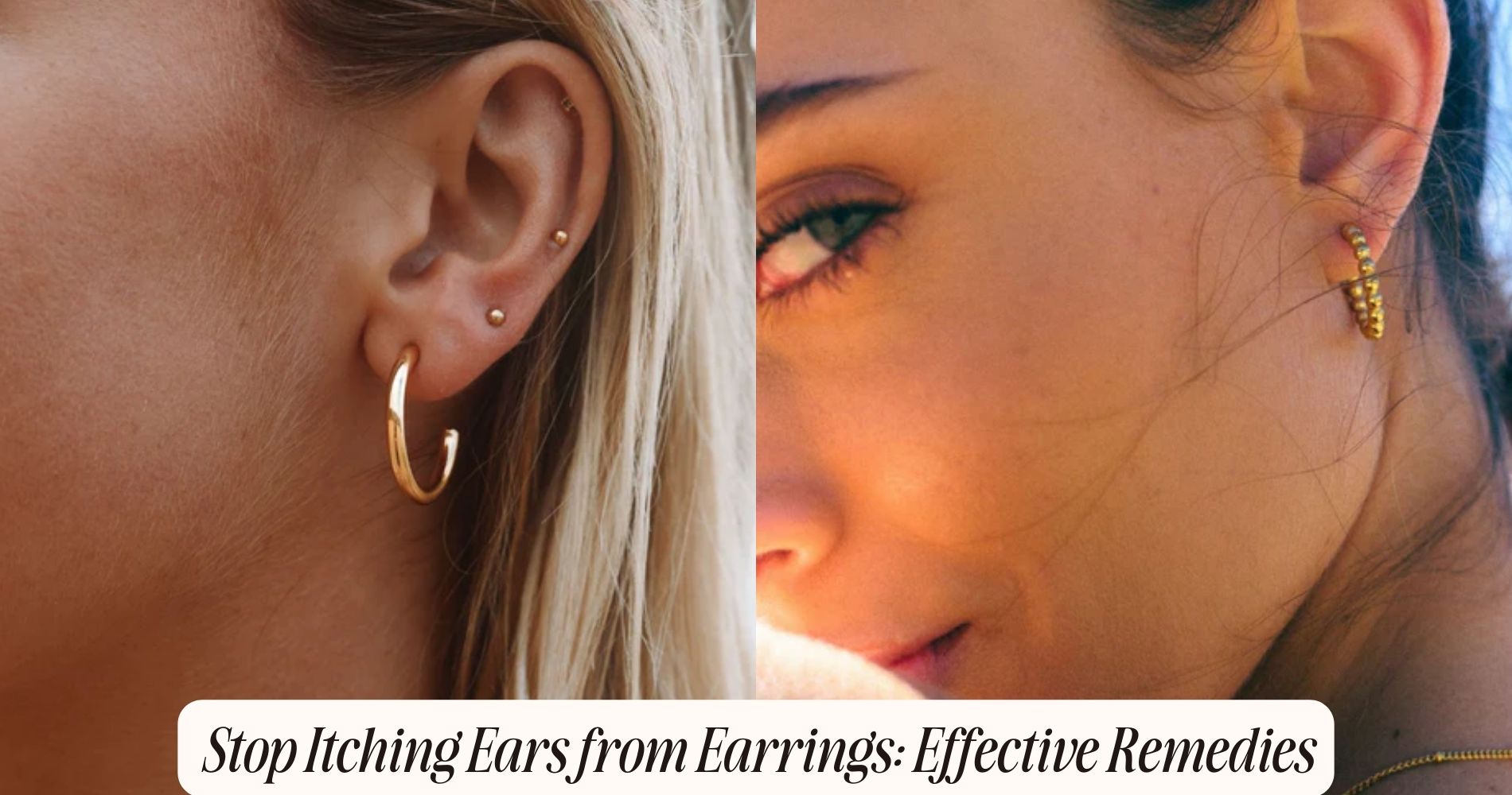 how to stop ears from itching when wearing earrings