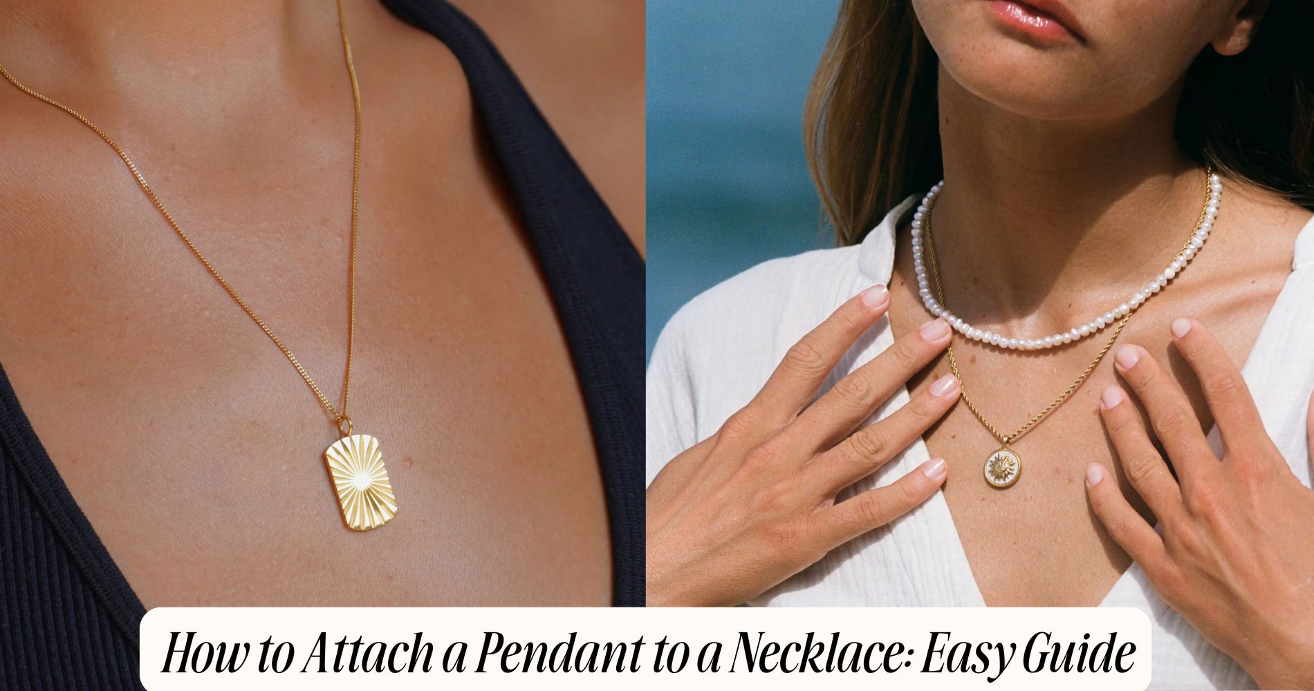 how to attach a pendant to a necklace