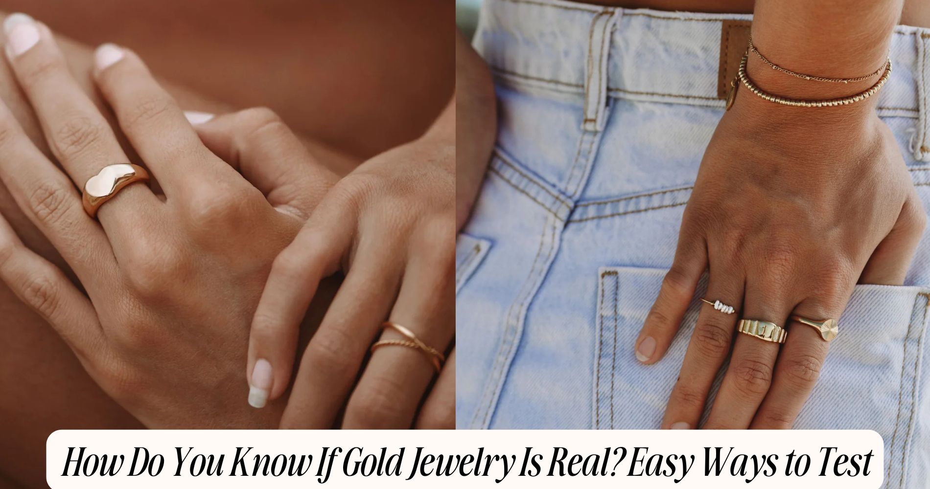 how do you know if gold jewelry is real​