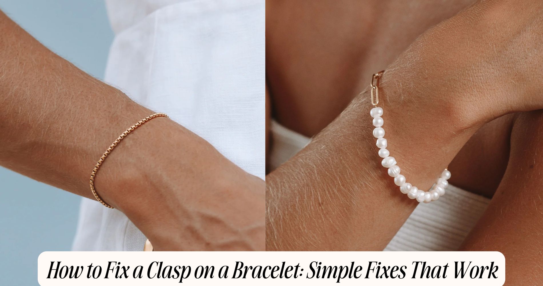 how to fix a clasp on a bracelet