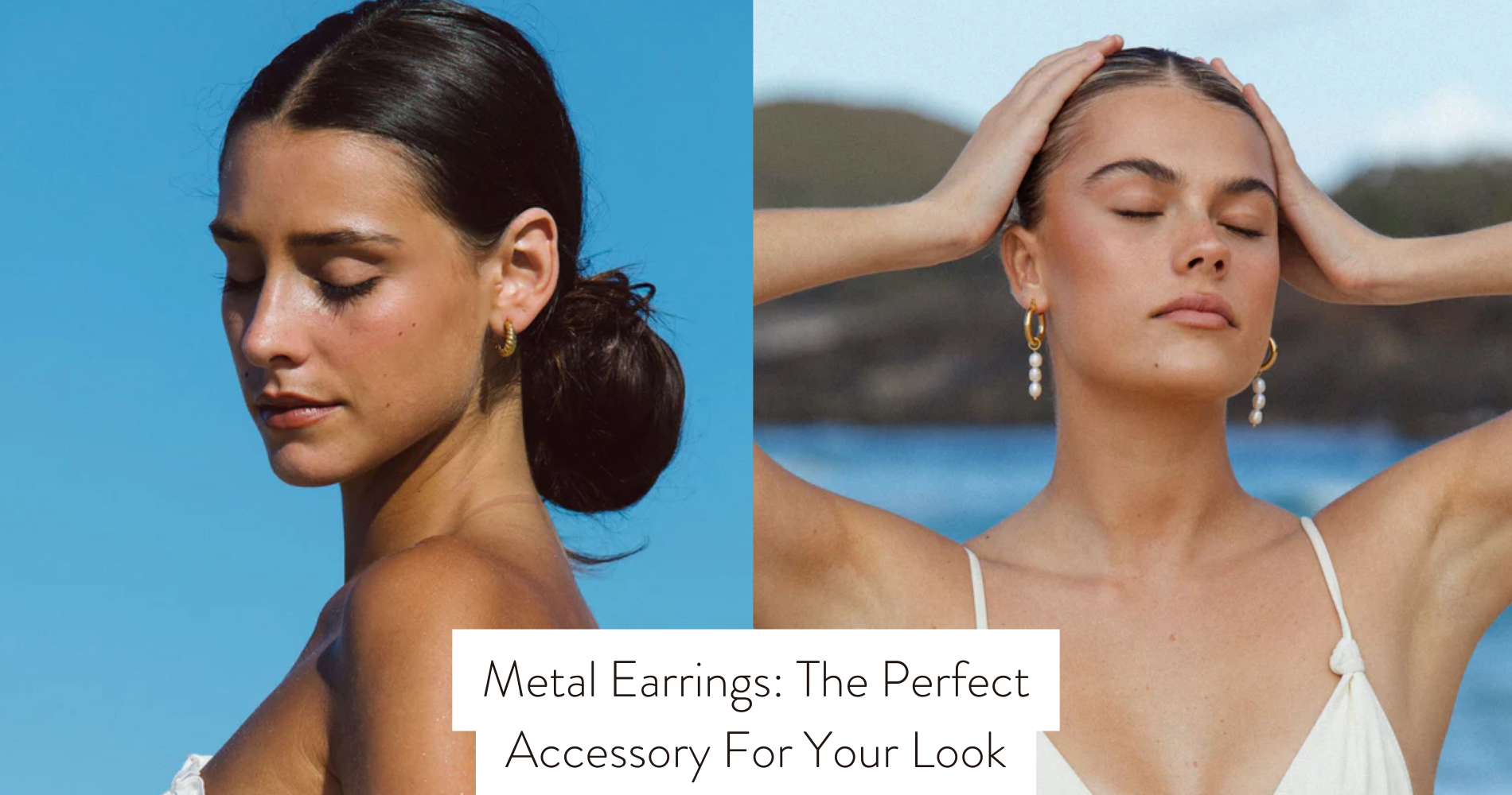 metal earrings