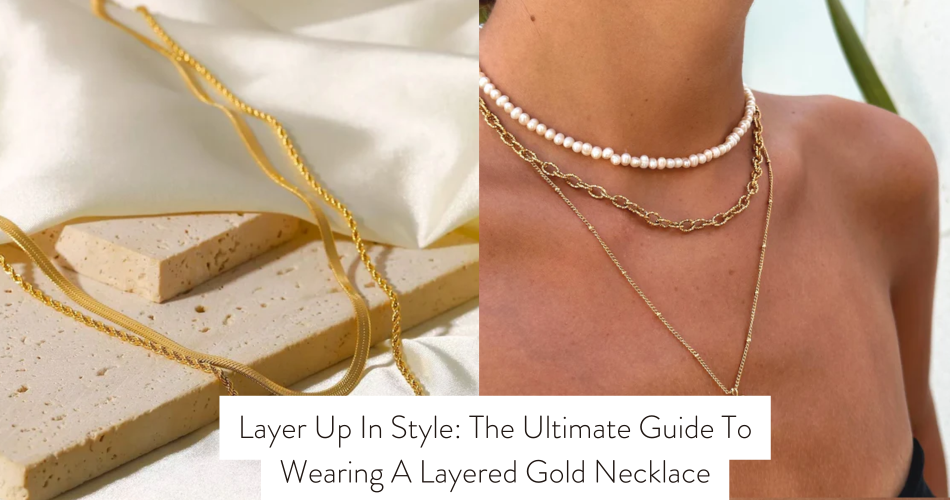 layered gold necklace