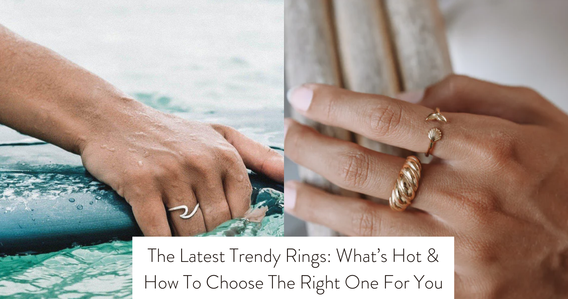 trendy rings