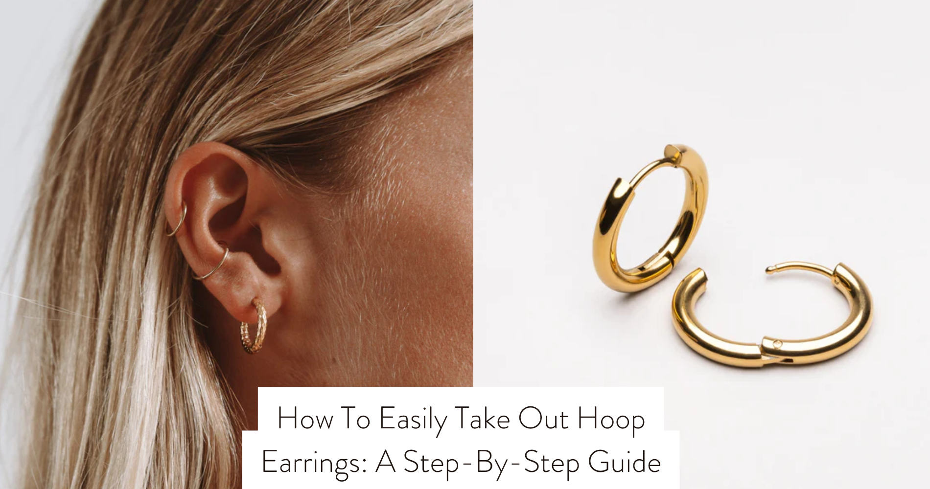 how to take hoop earrings out