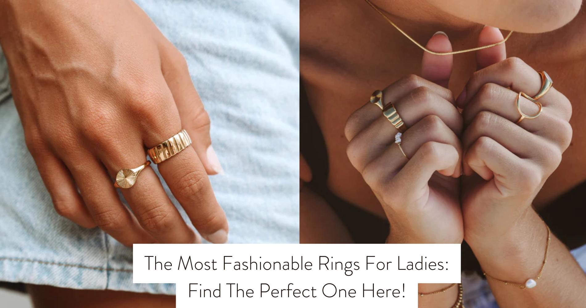 fashionable rings for ladies