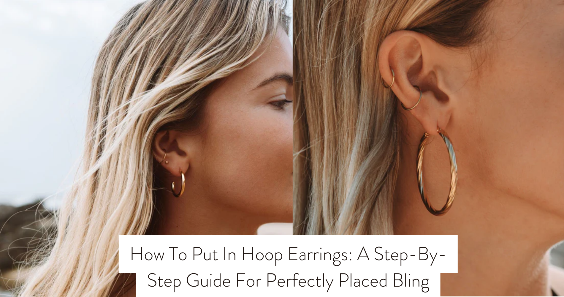 how to put in hoop earrings