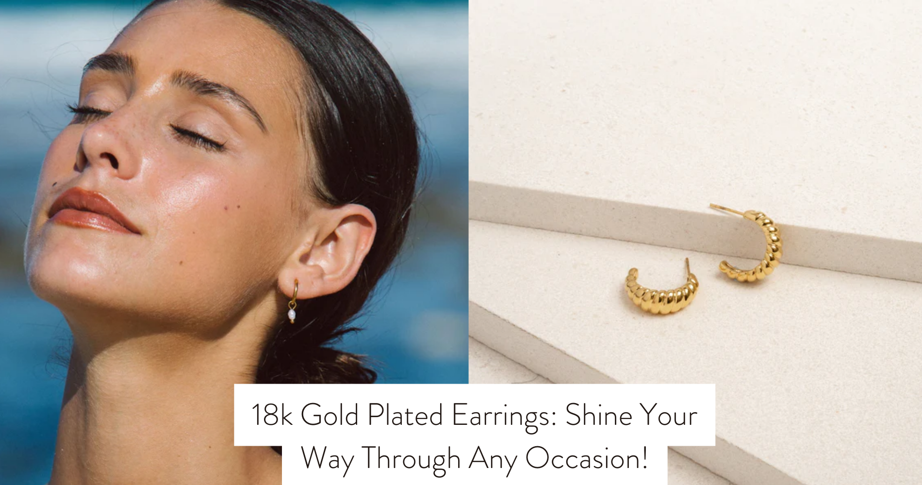 18k gold plated earrings