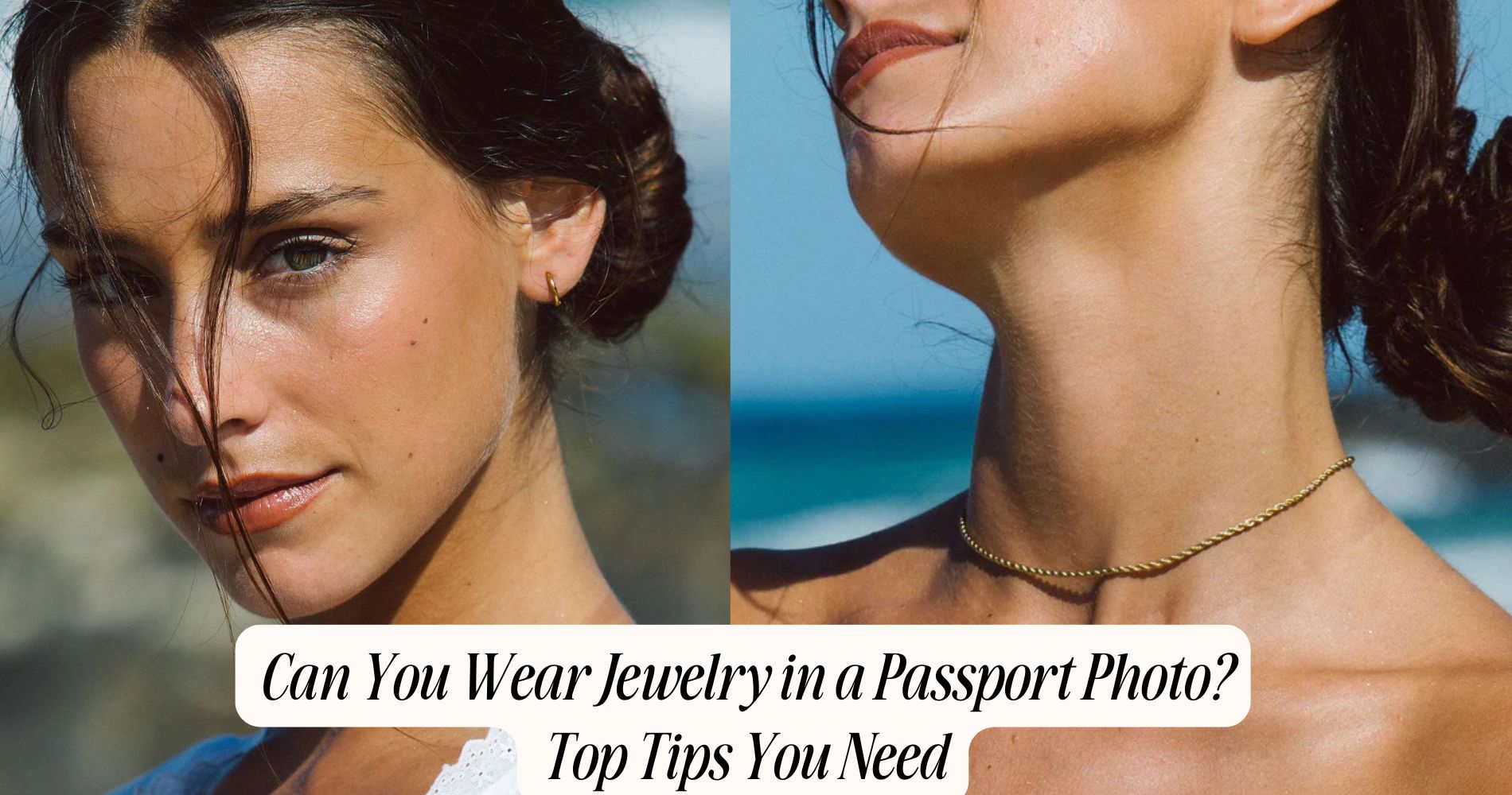 can you wear jewelry in a passport photo