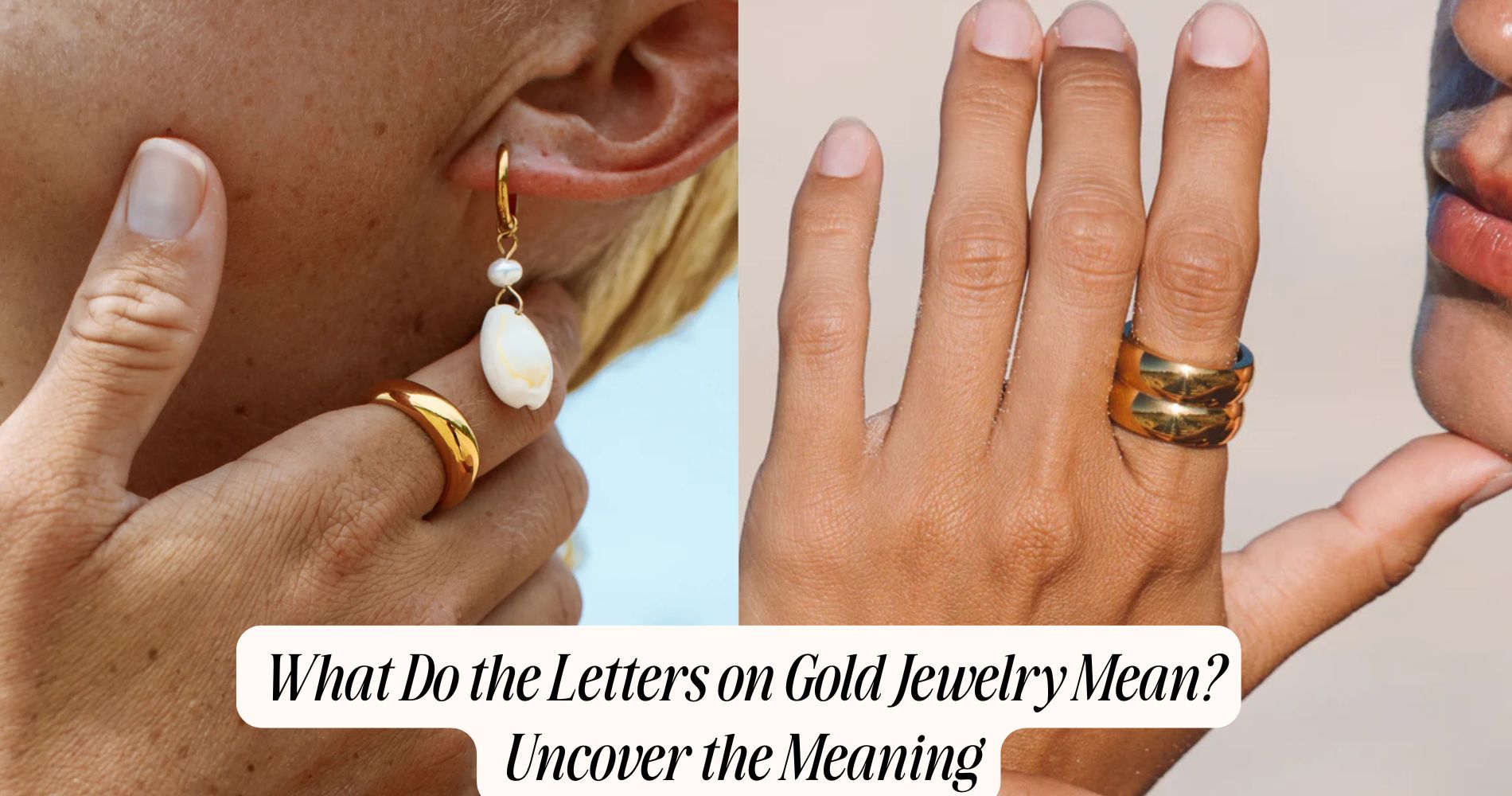what do the letters on gold jewelry mean​