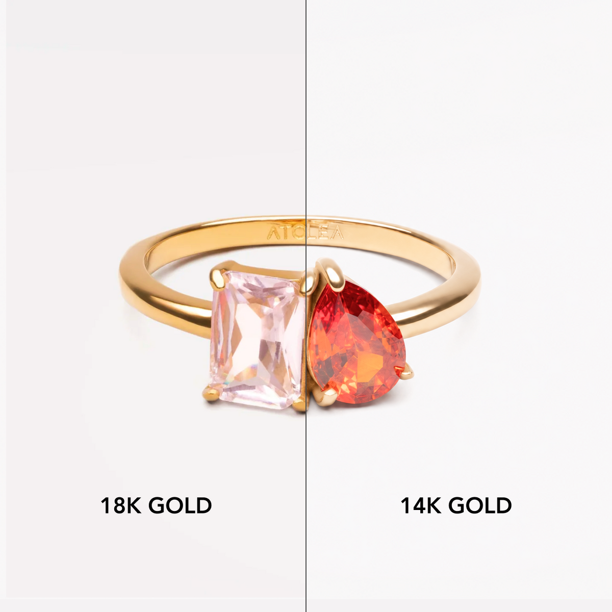 14k Toi et Moi Ring
