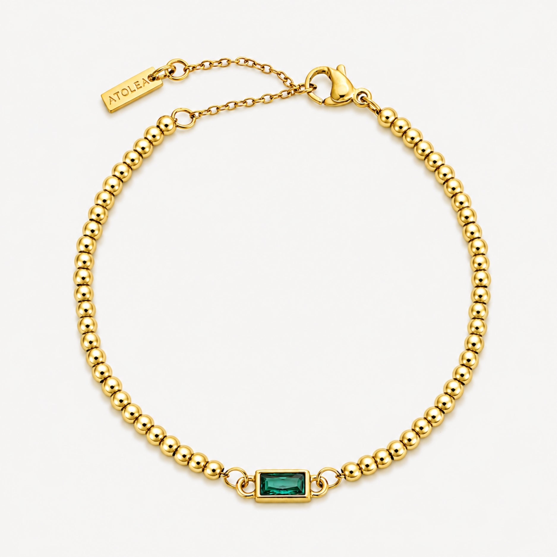 Birthstone Bracelet May Emerald