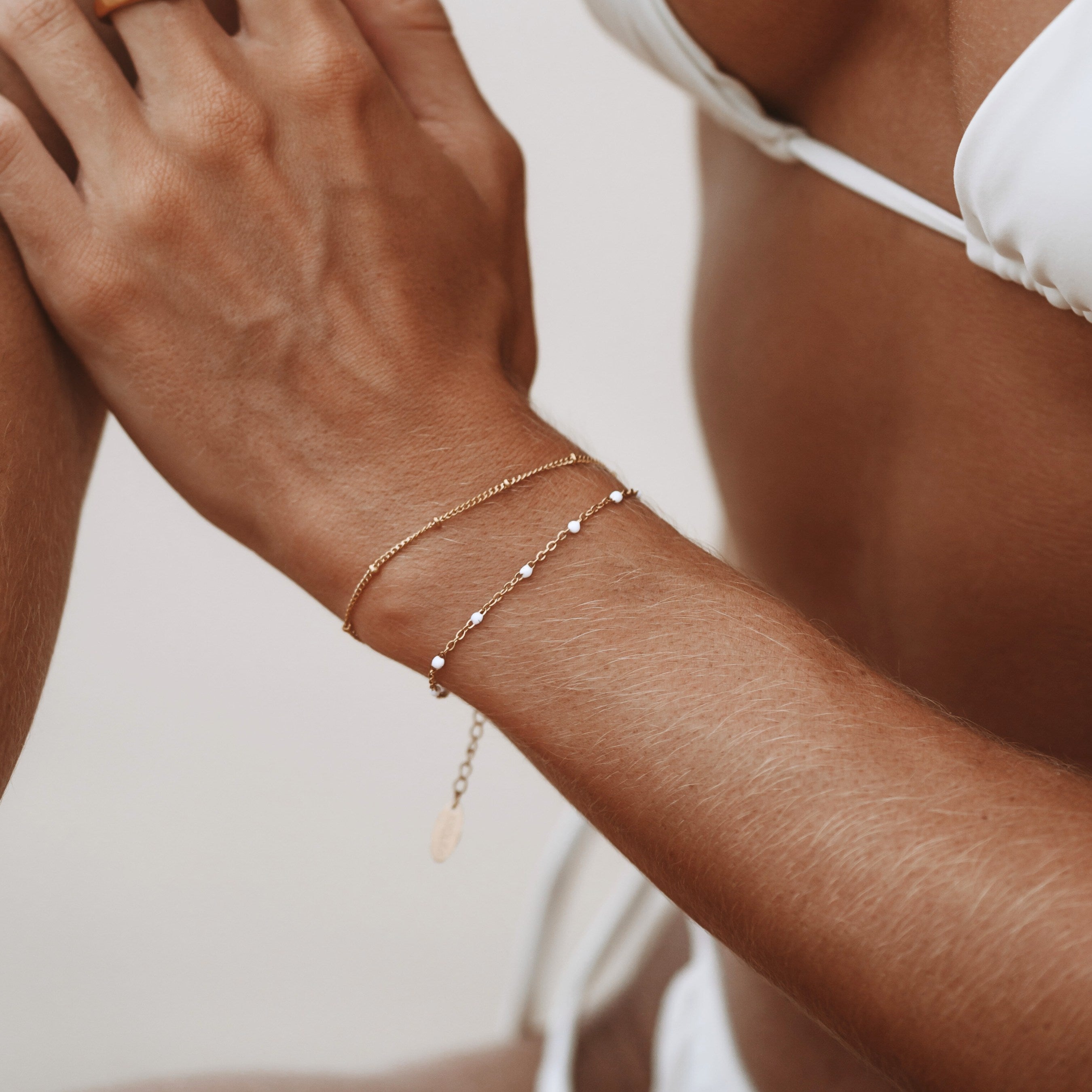 Double White Bracelet