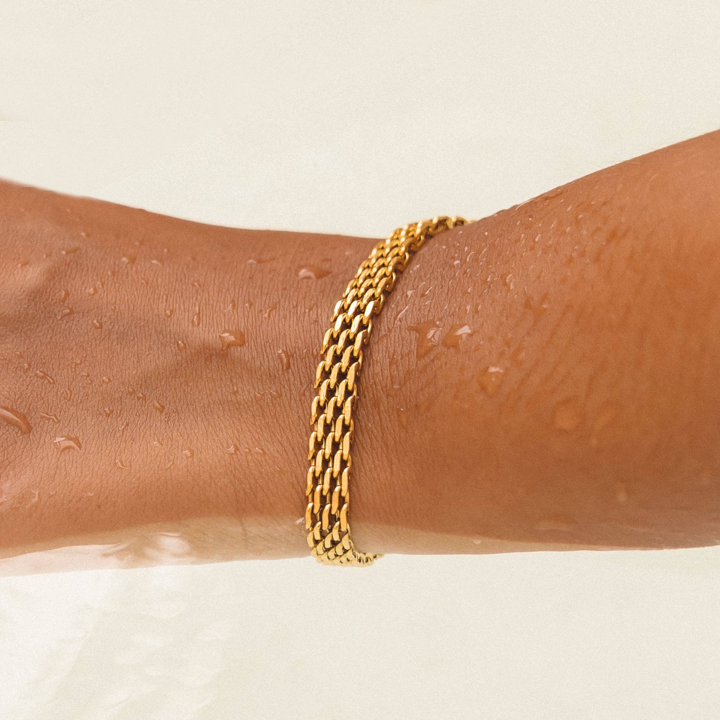 Gold waterproof bracelet