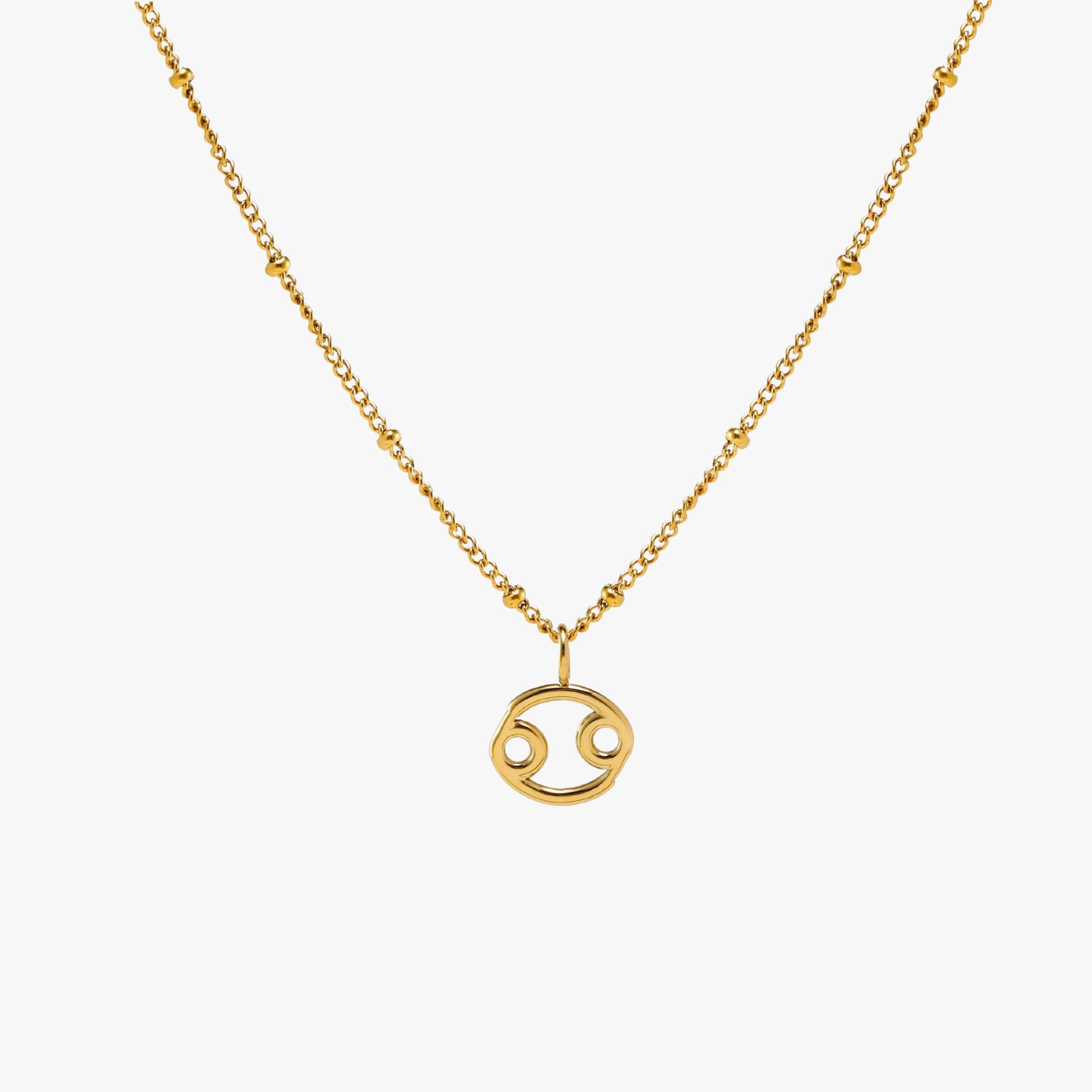 Gold Cancer Necklace