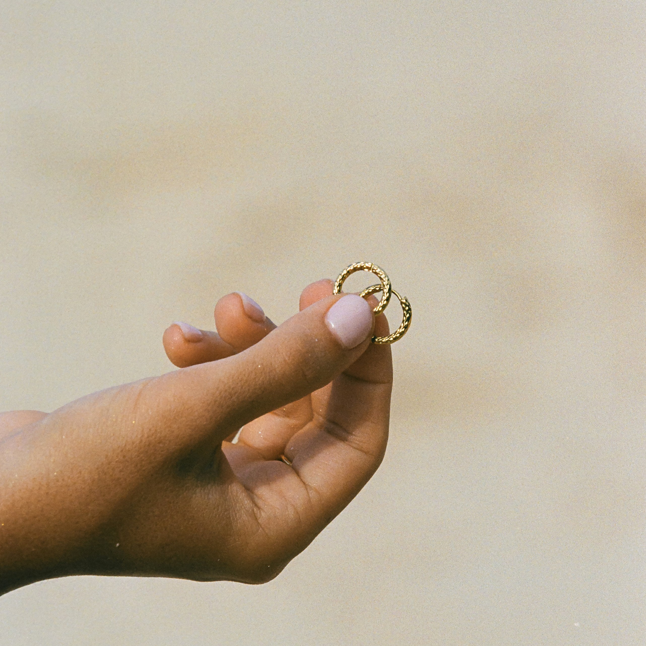 Gold Hoops Earrings