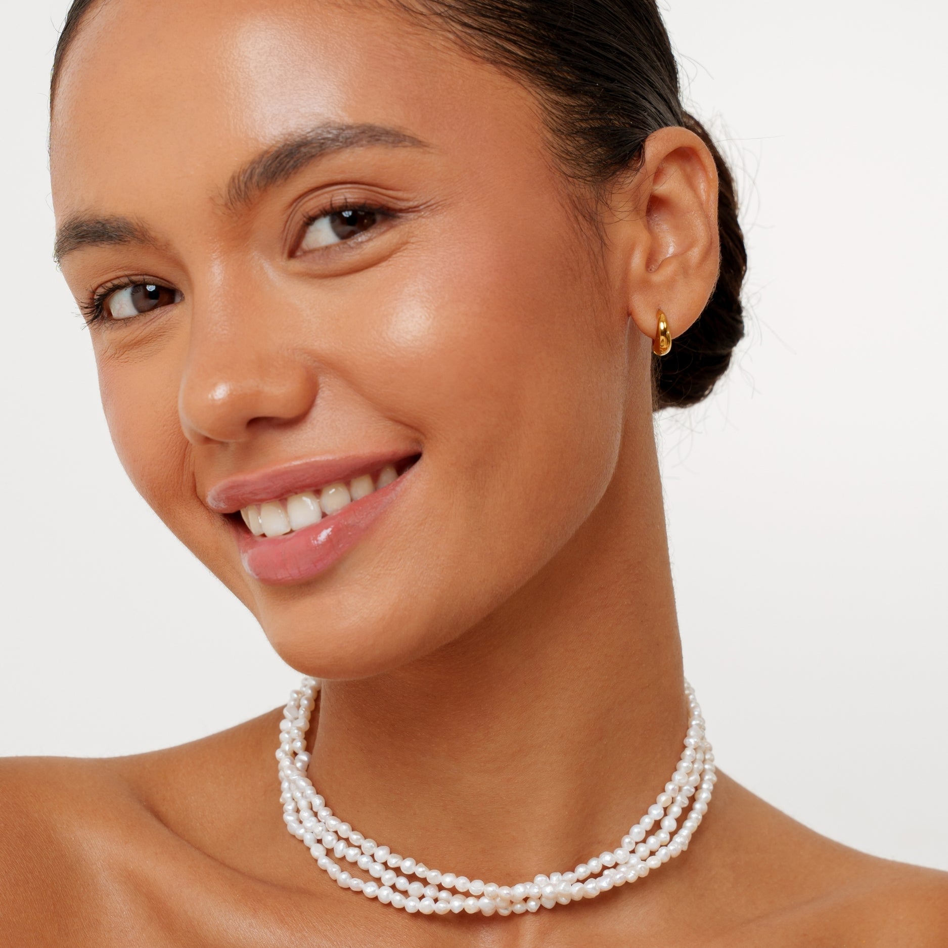 Golden Iconic Bold Hoops