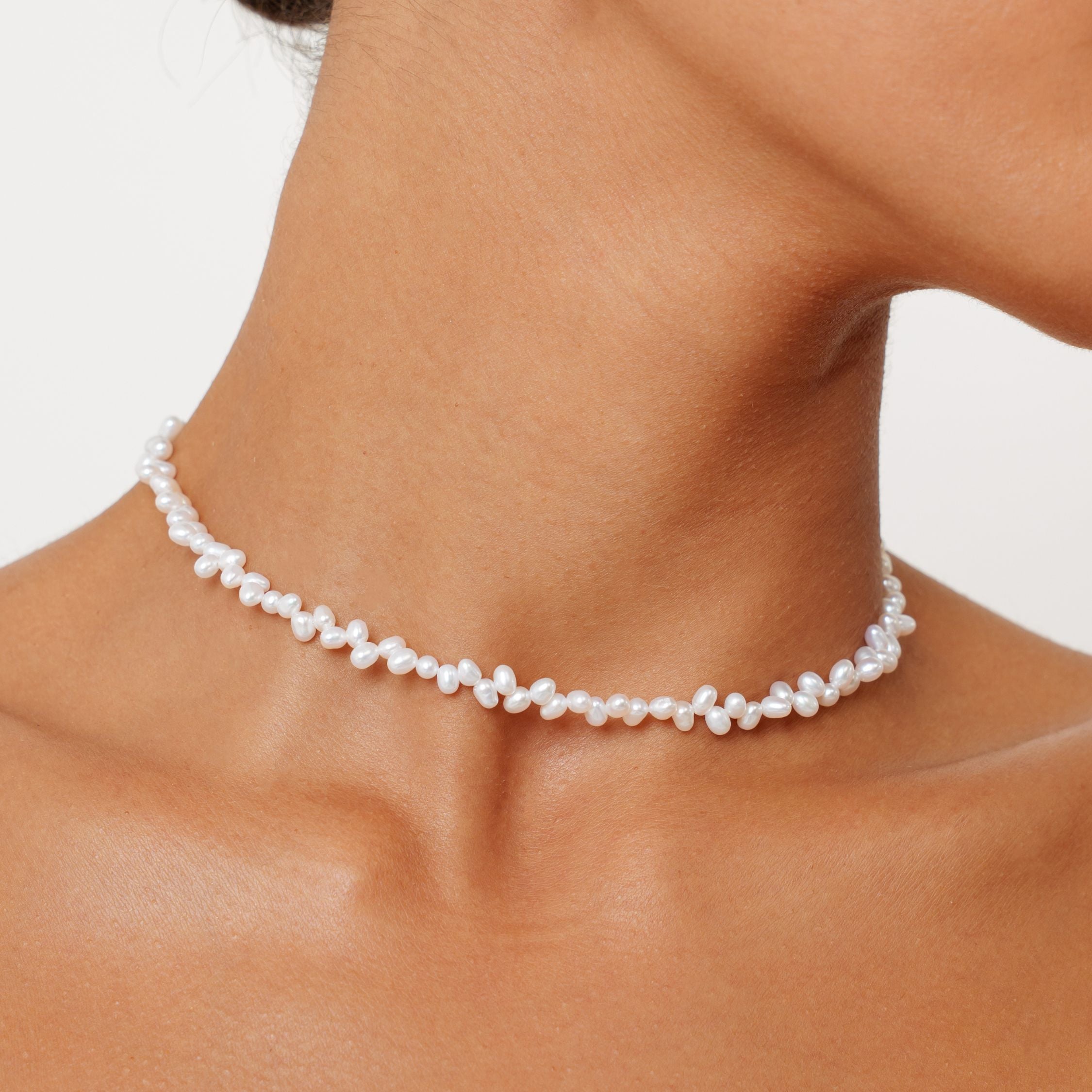 Irregular Pearl Choker