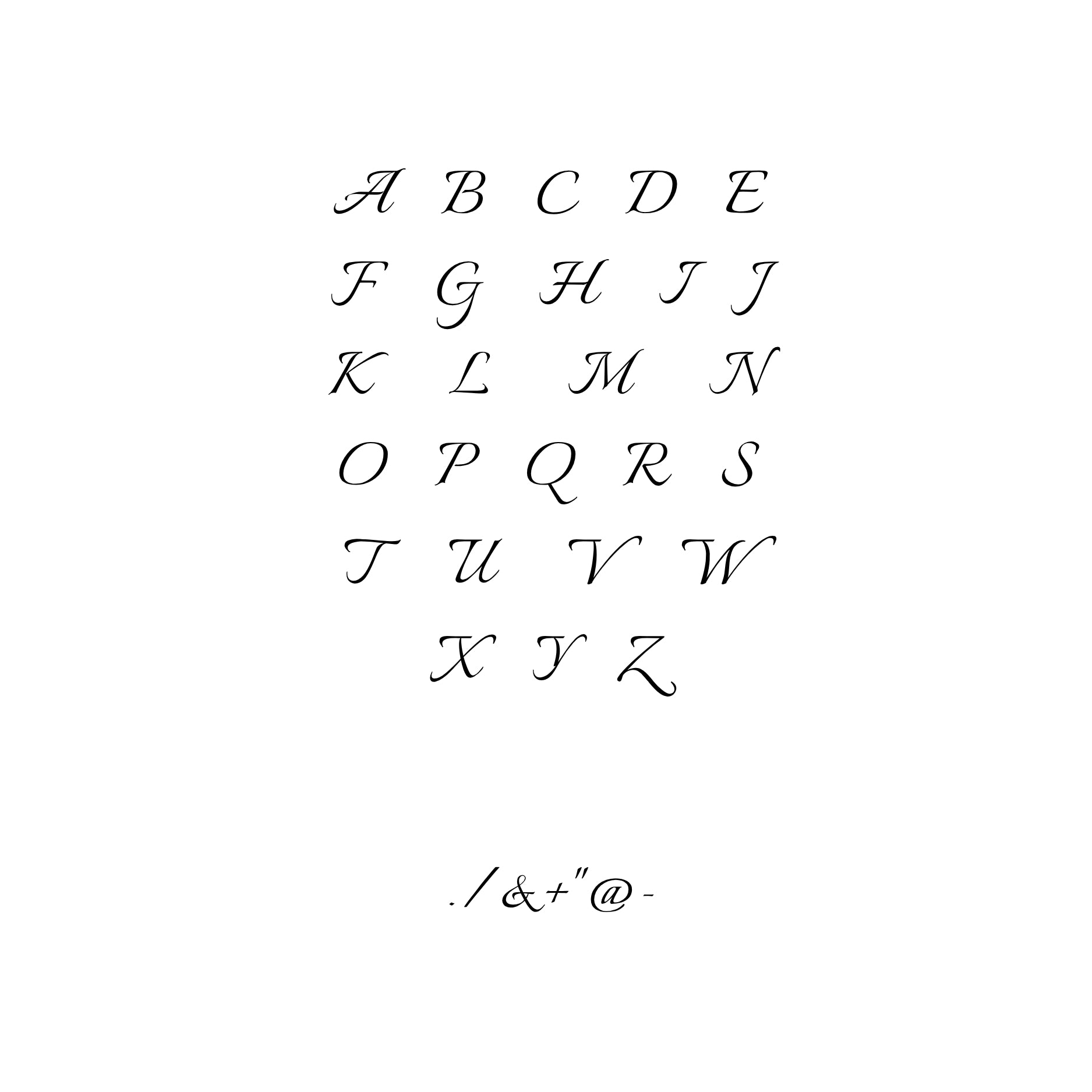 Italianno Capital Letters