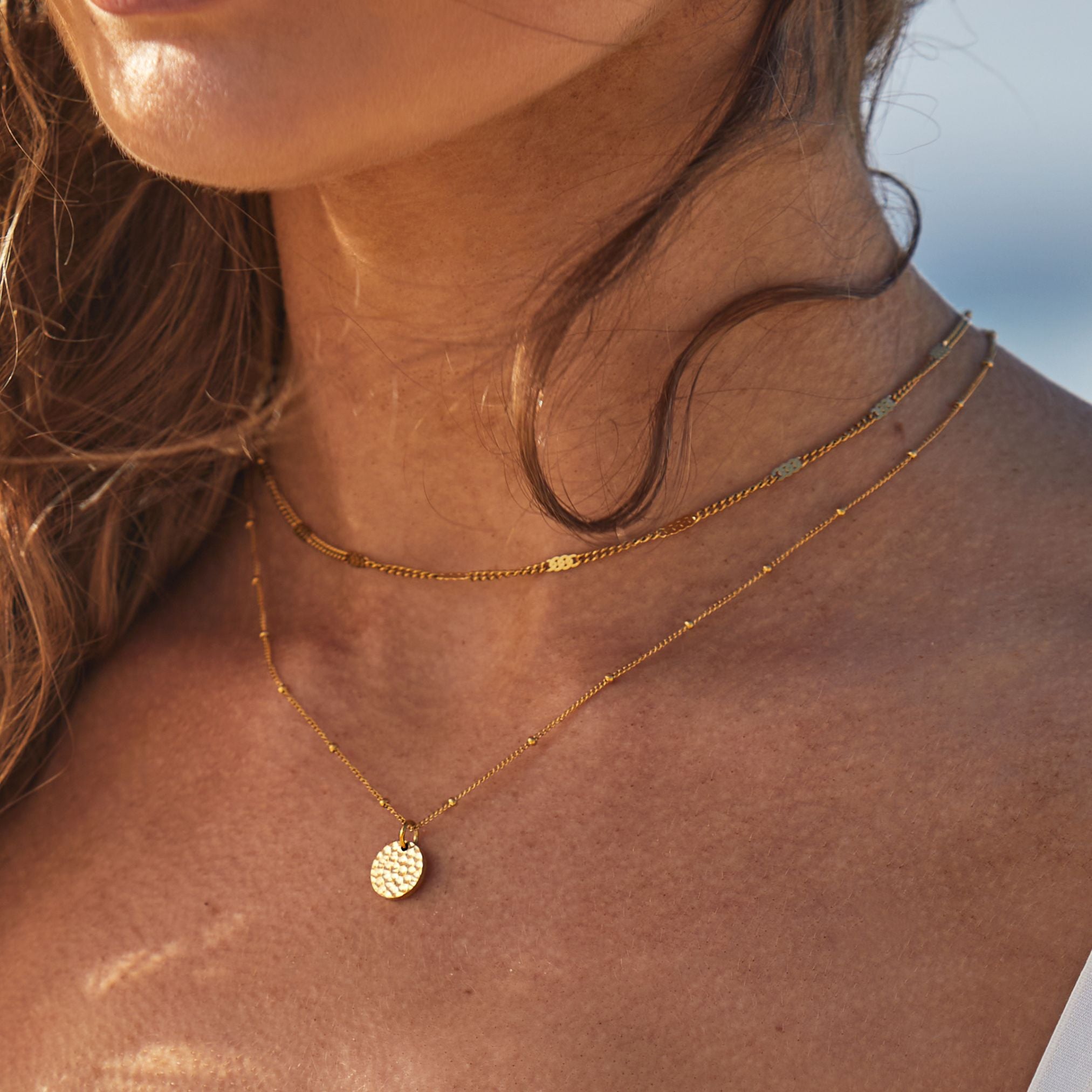 Layered simple necklace