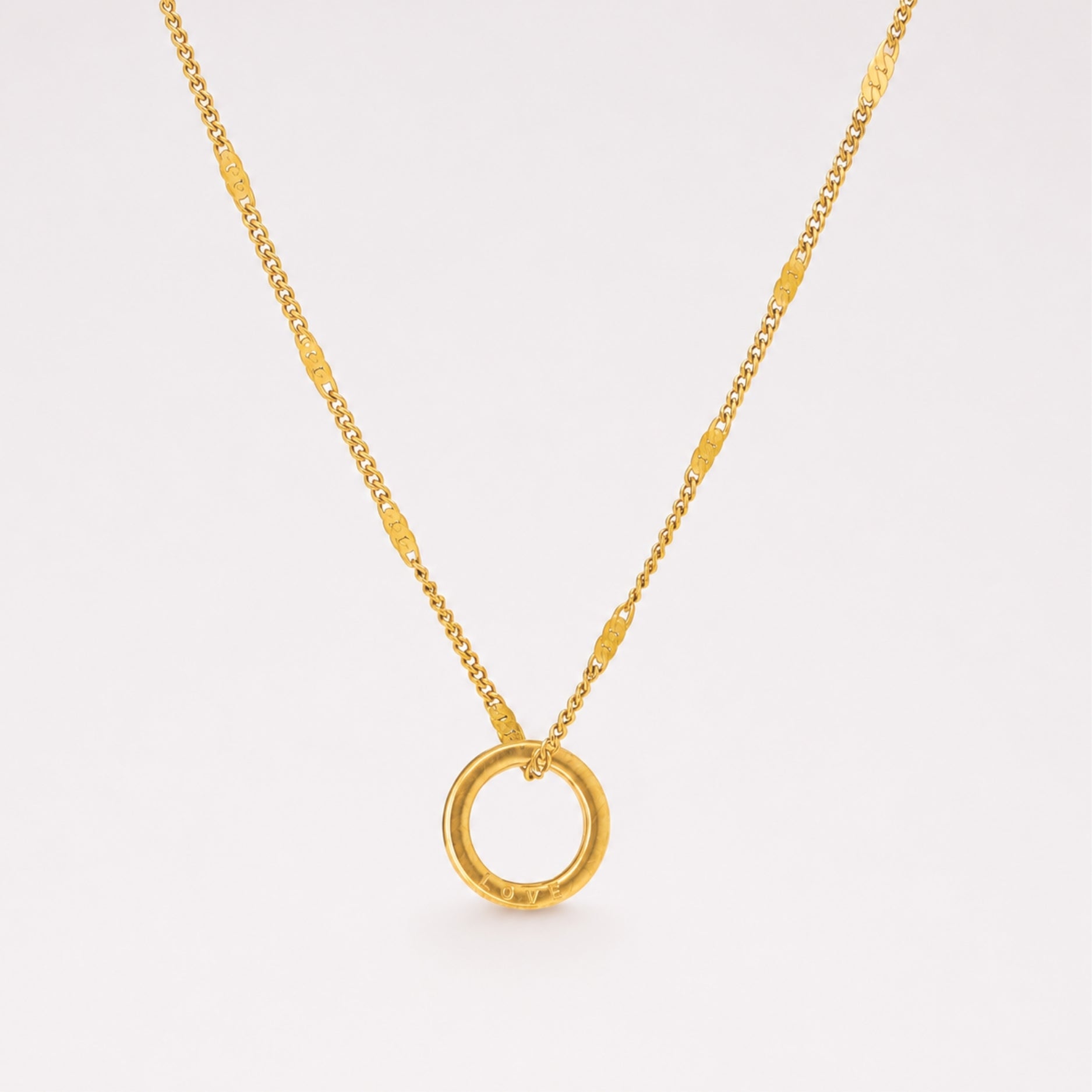 Personalized Ring Necklace